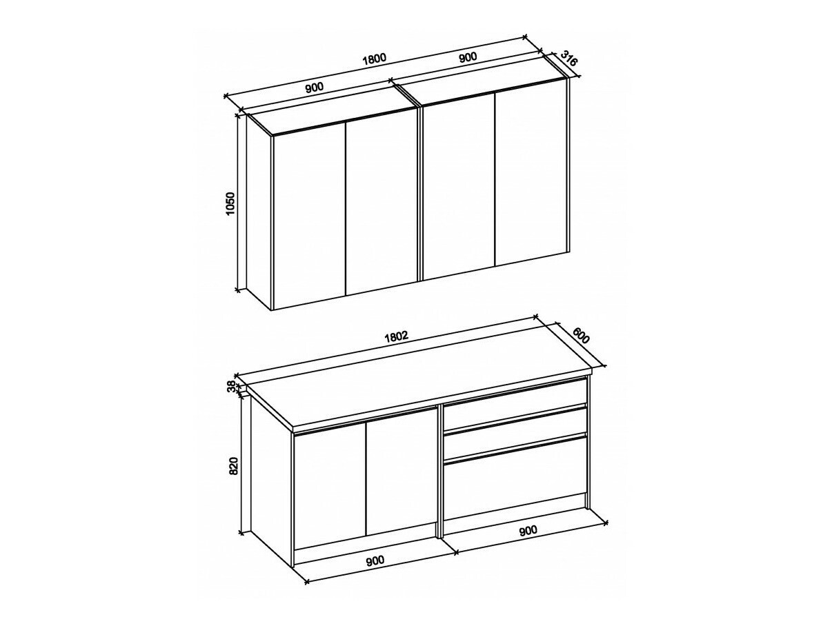 Kuhinjski set Houston 1869