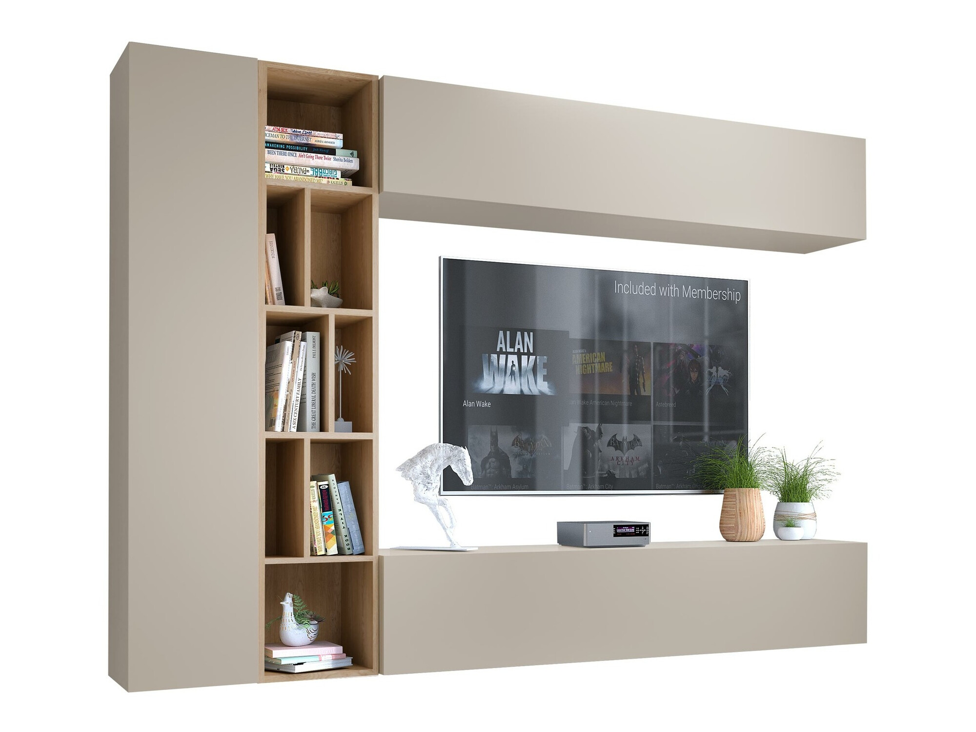 Set za dnevni boravak Comfivo Natura (Kašmir + Hrast Artisan)