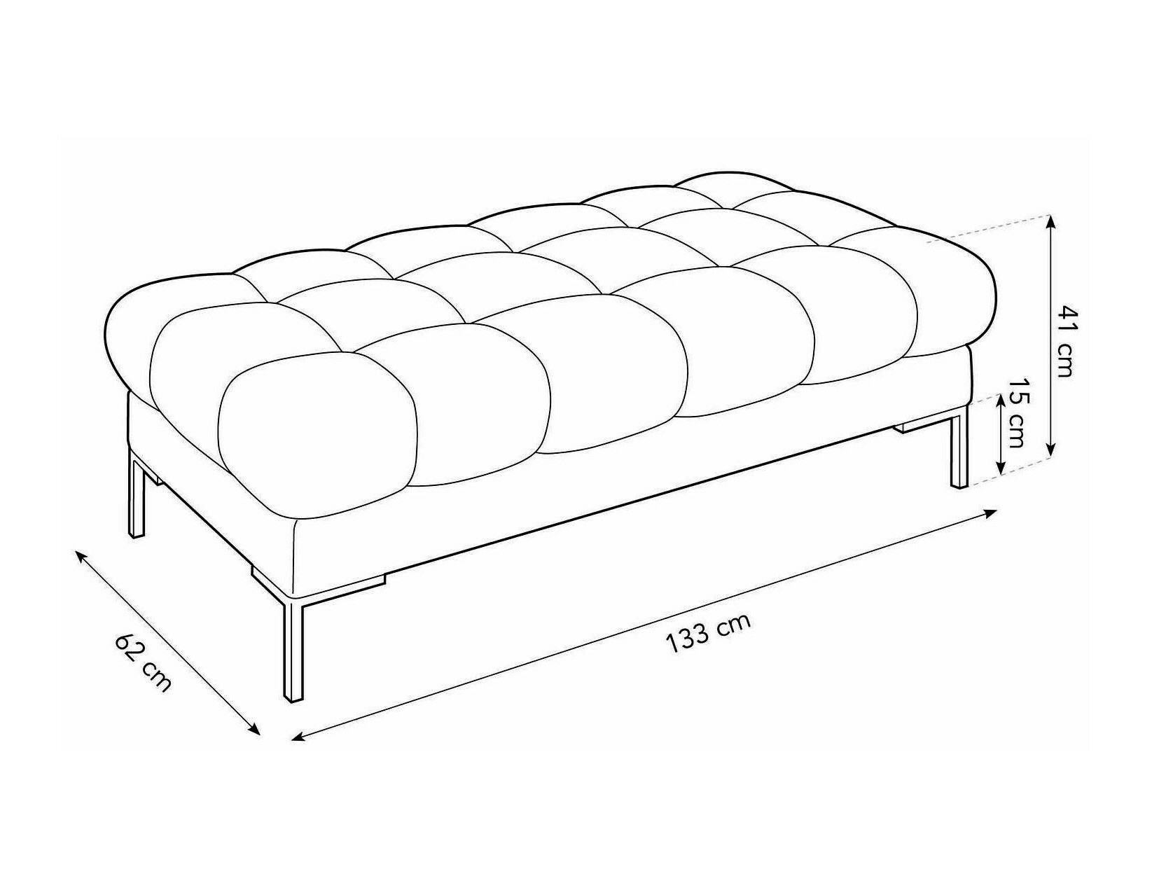 Tapecirana klupa Lormelo 104 (Bluvel 03)