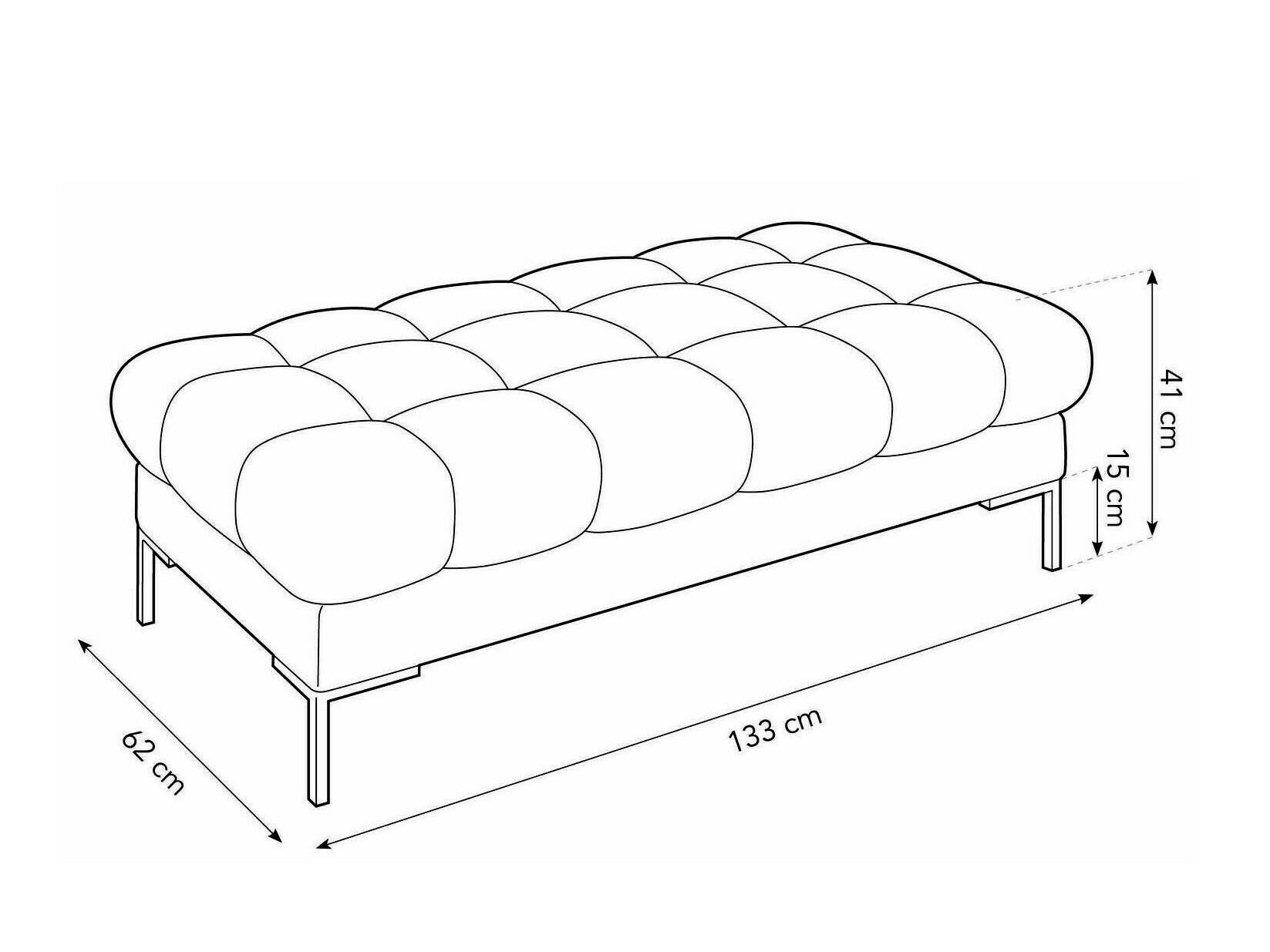 Tapecirana klupa Lormelo 104 (Bluvel 06)