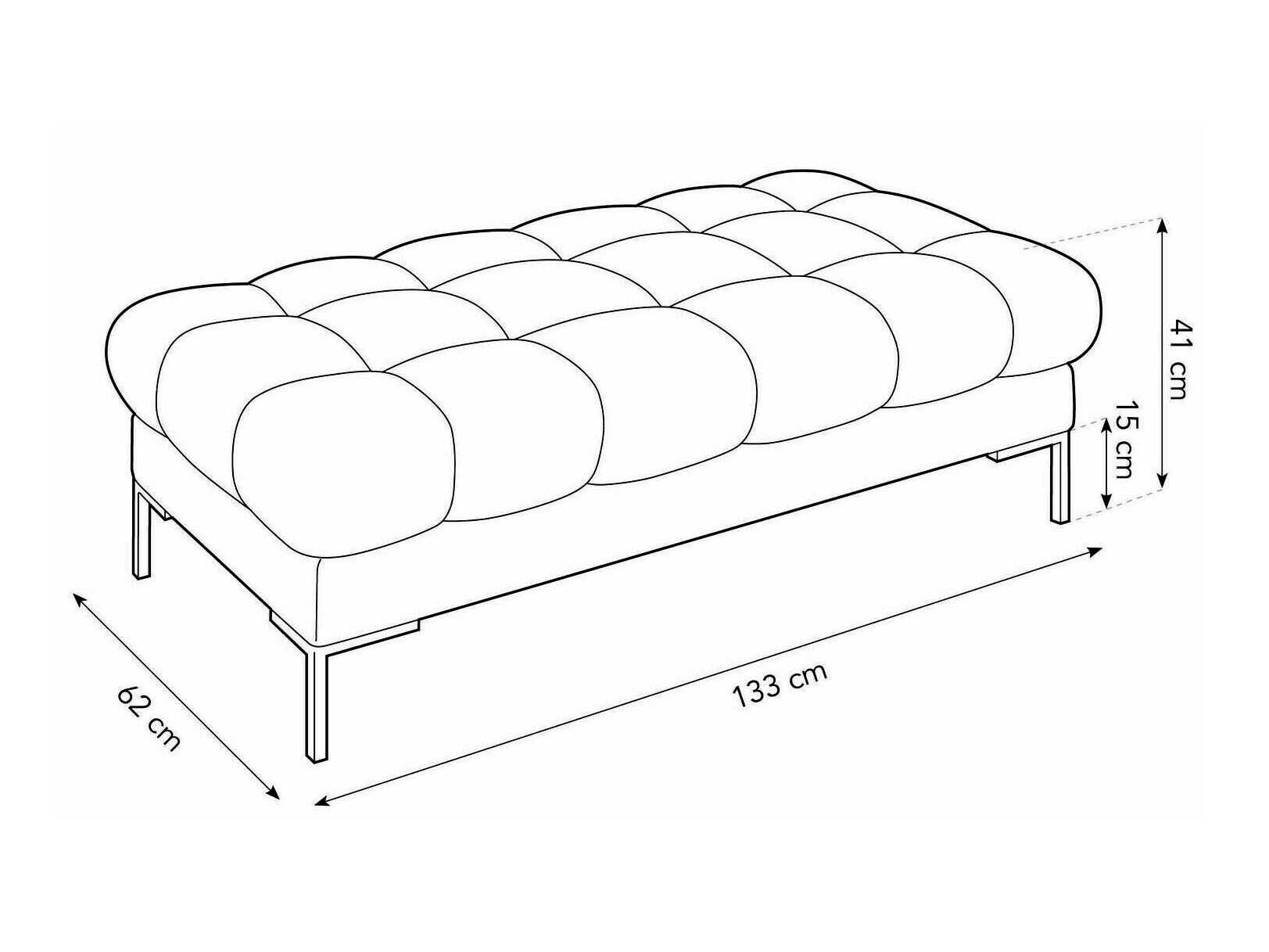 Tapecirana klupa Lormelo 104 (Bluvel 13)