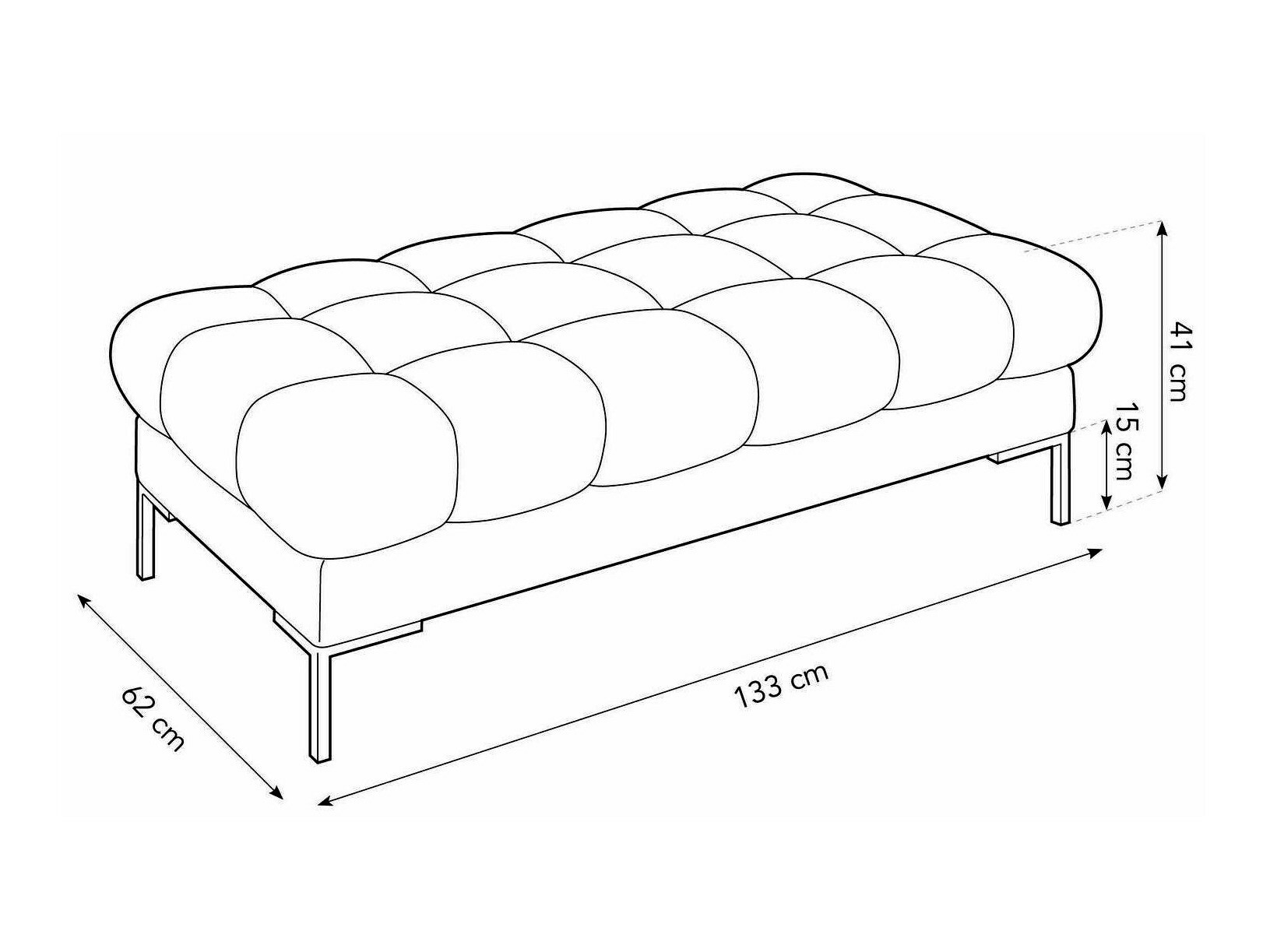 Tapecirana klupa Lormelo 104 (Bluvel 13)