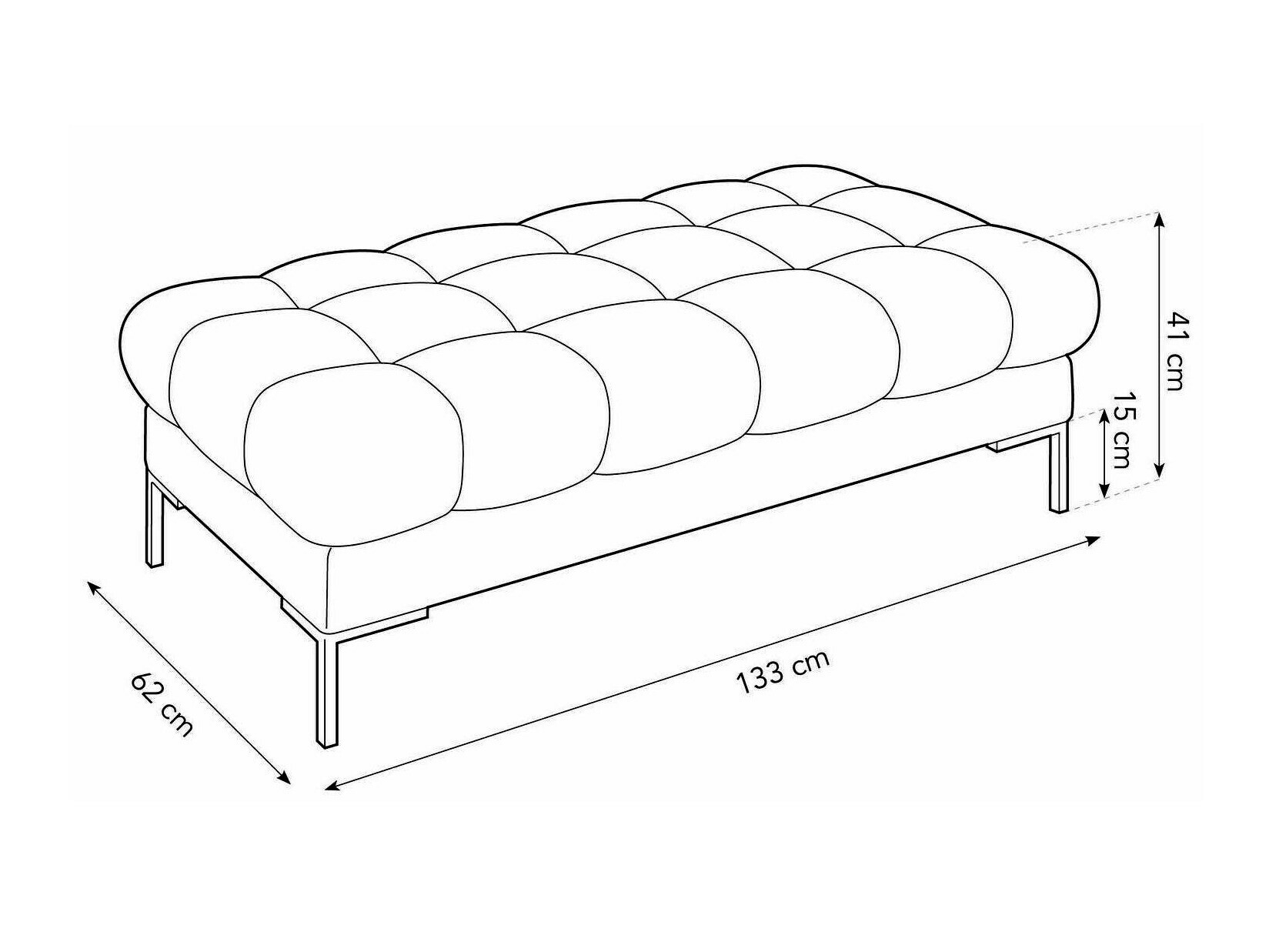 Tapecirana klupa Lormelo 104 (Bluvel 19)