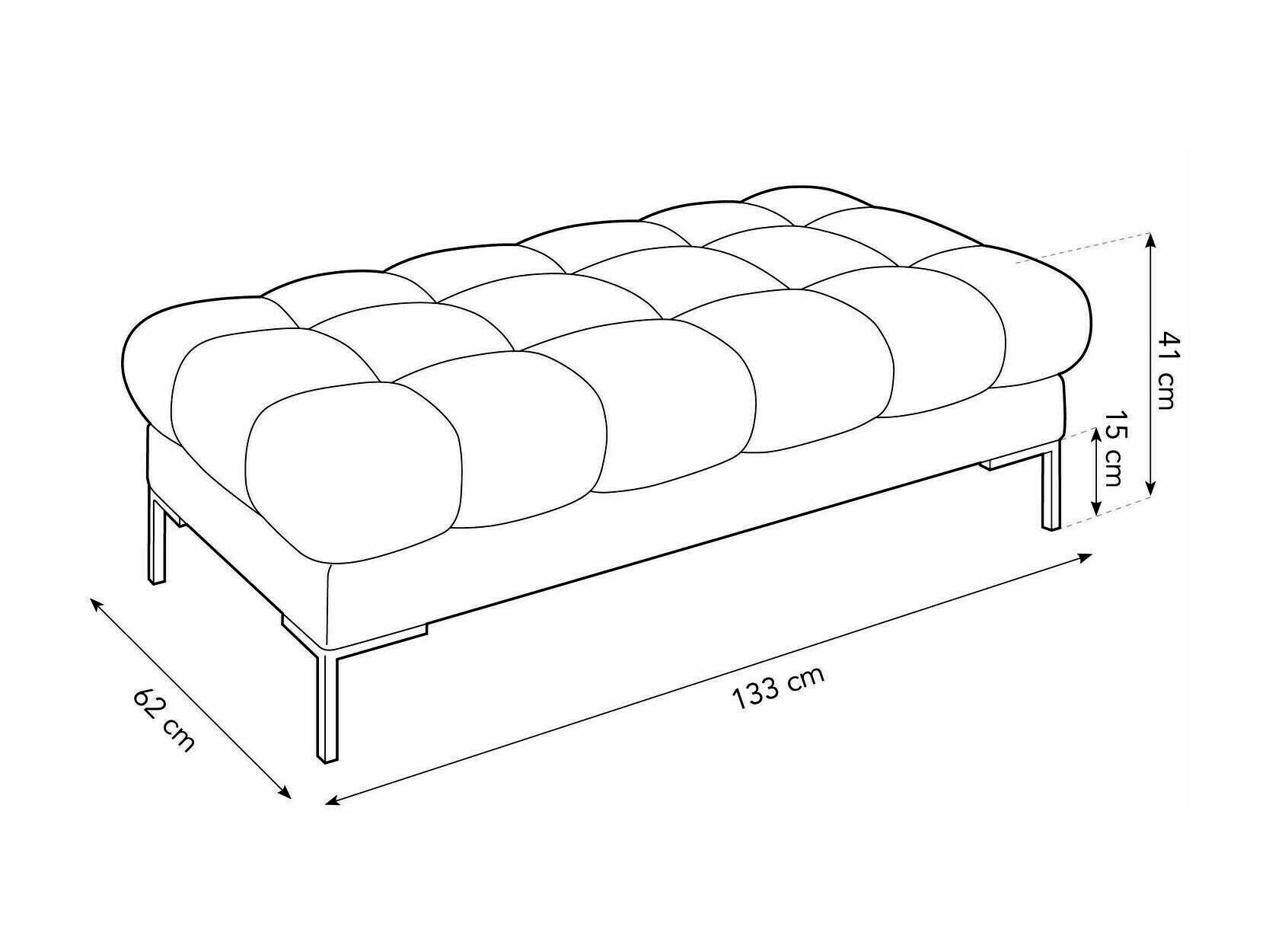 Tapecirana klupa Lormelo 104 (Bluvel 22)
