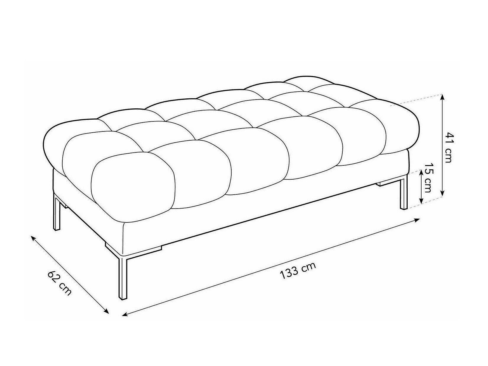 Tapecirana klupa Lormelo 104 (Bluvel 28)
