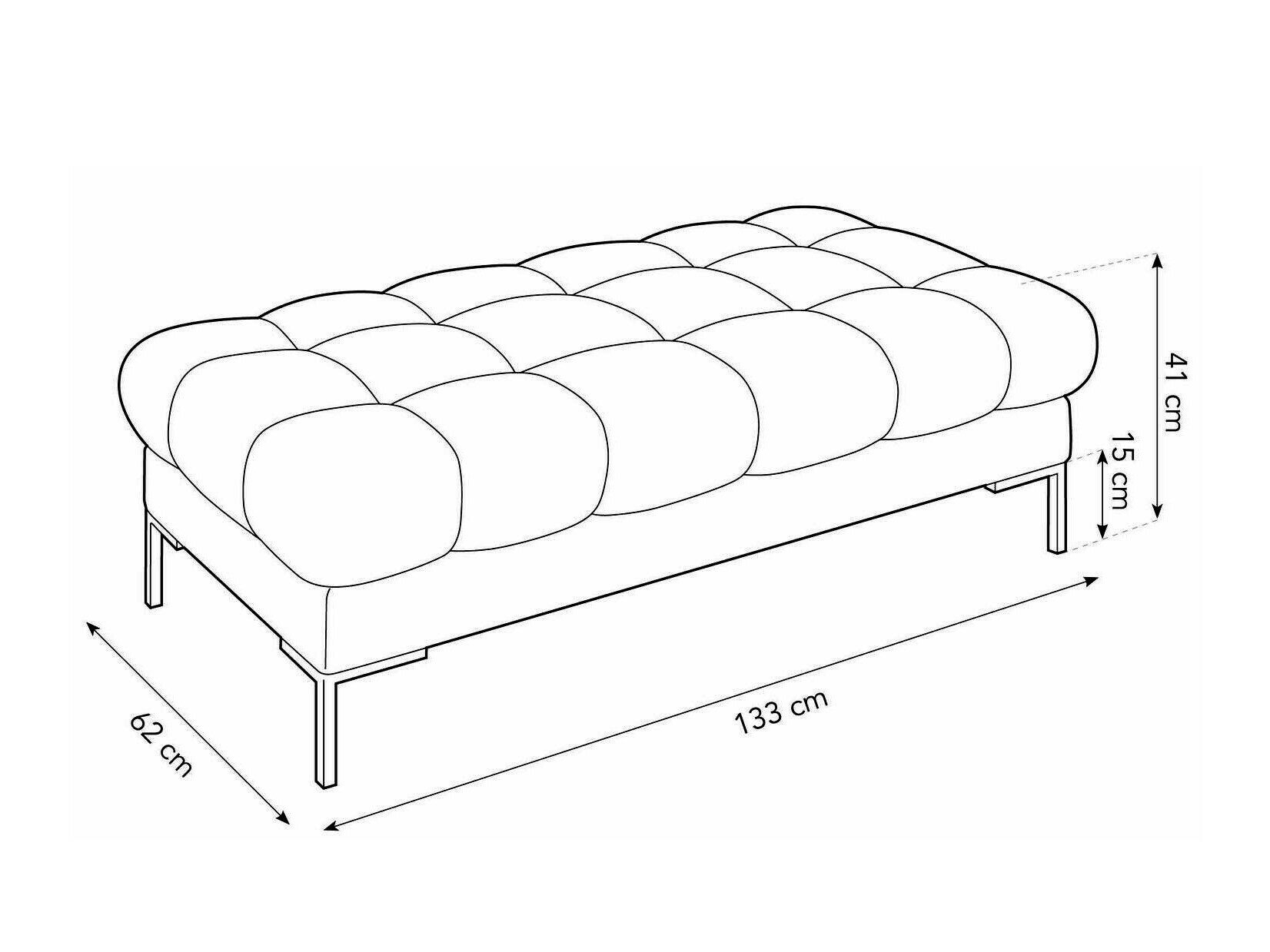 Tapecirana klupa Lormelo 104 (Bluvel 28)