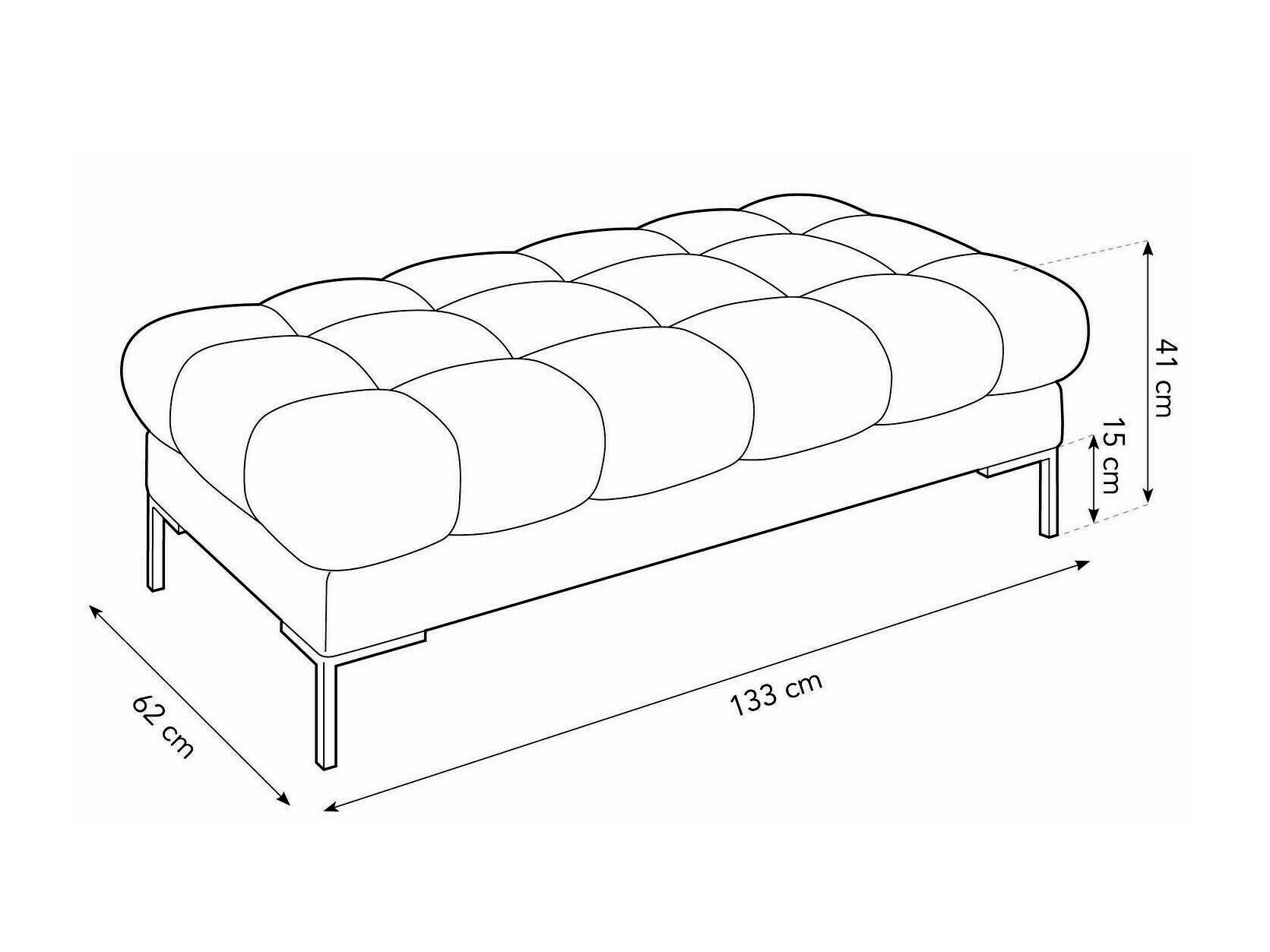 Tapecirana klupa Lormelo 104 (Bluvel 52)