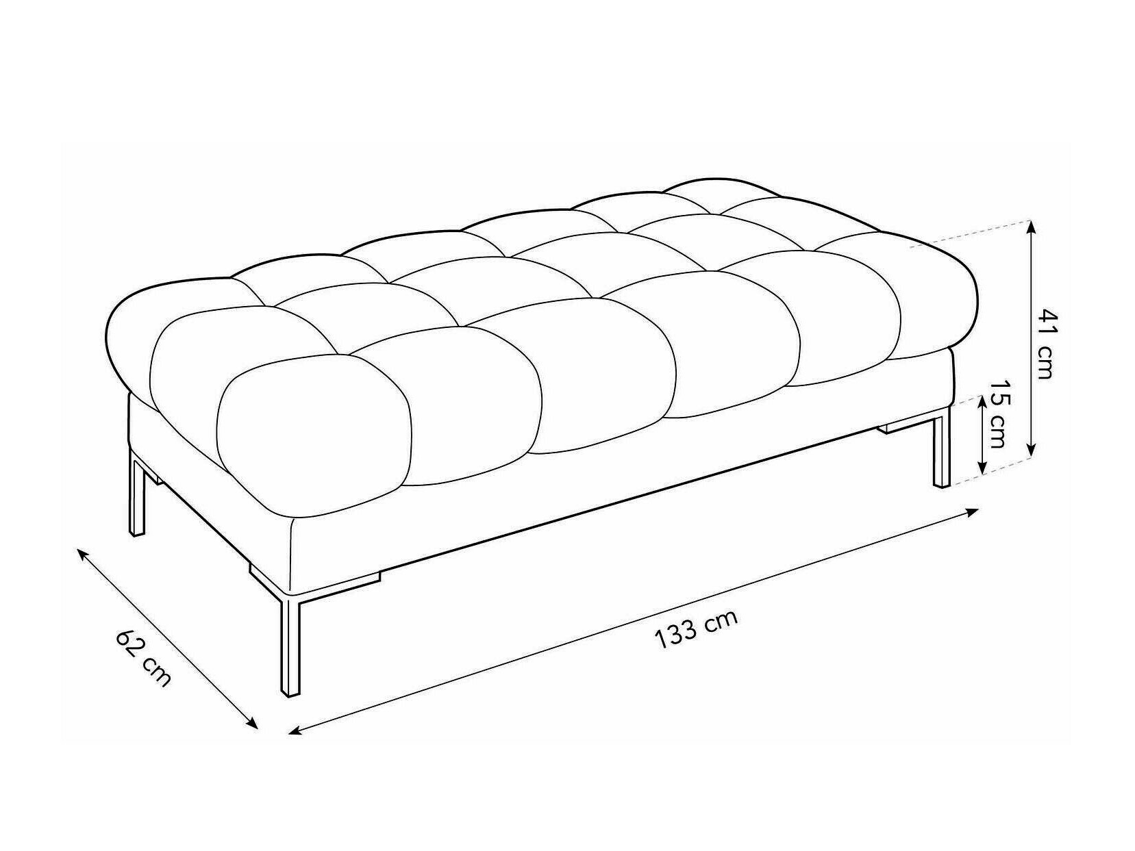 Tapecirana klupa Lormelo 104 (Bluvel 59)