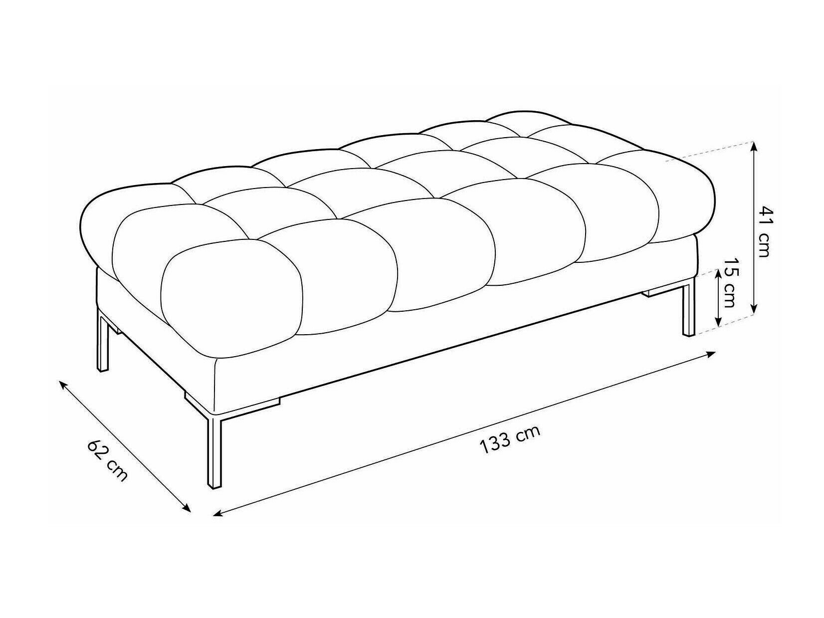 Tapecirana klupa Lormelo 104 (Bluvel 59)