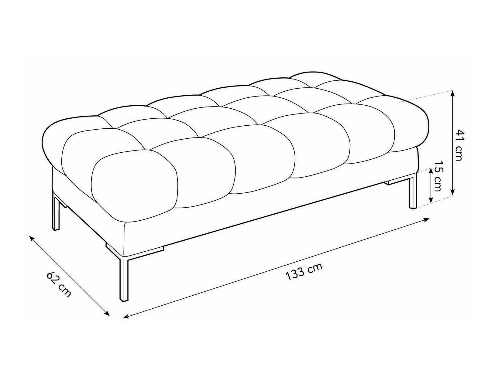 Tapecirana klupa Lormelo 104 (Bluvel 68)