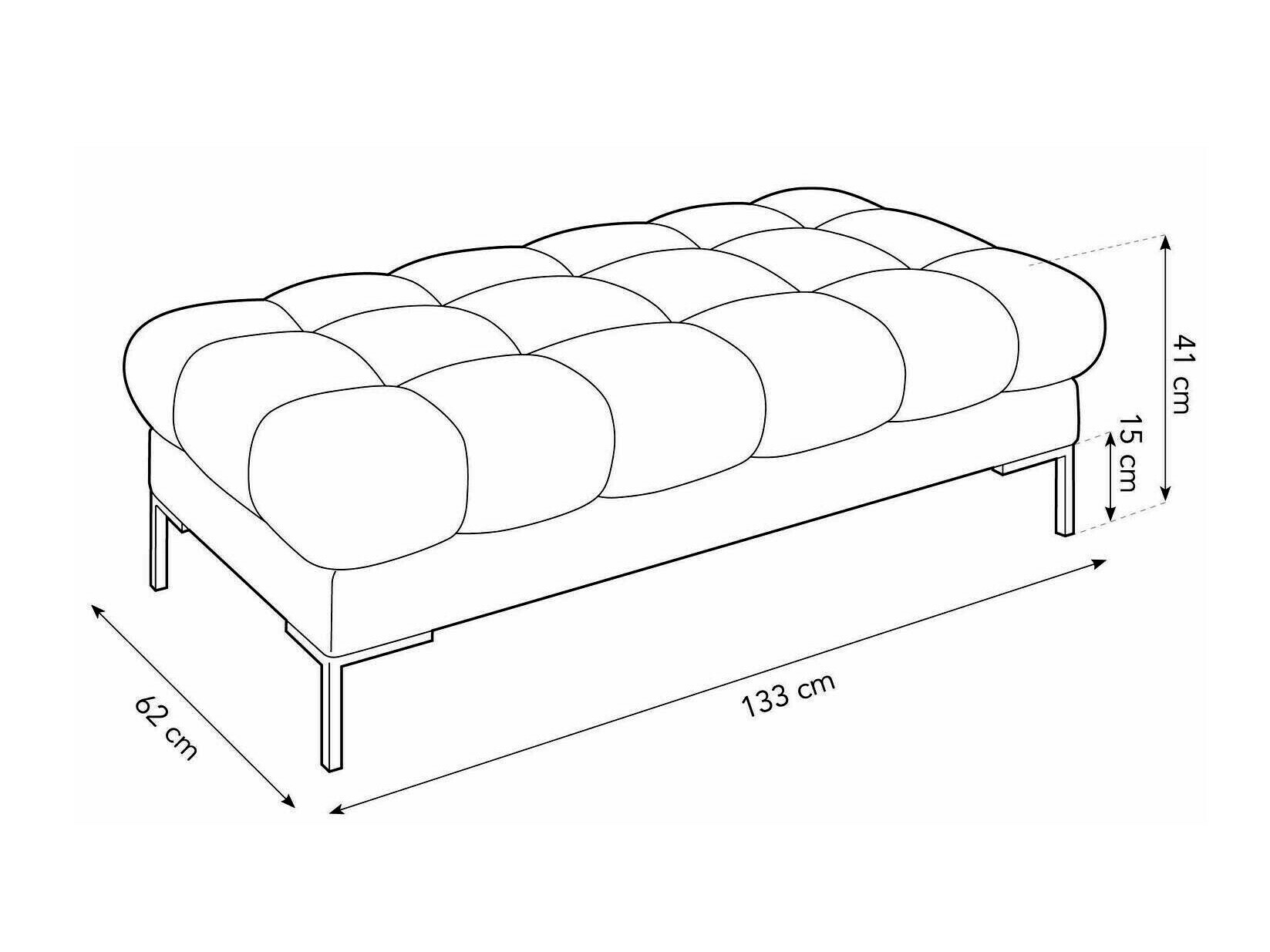 Tapecirana klupa Lormelo 104 (Bluvel 86)