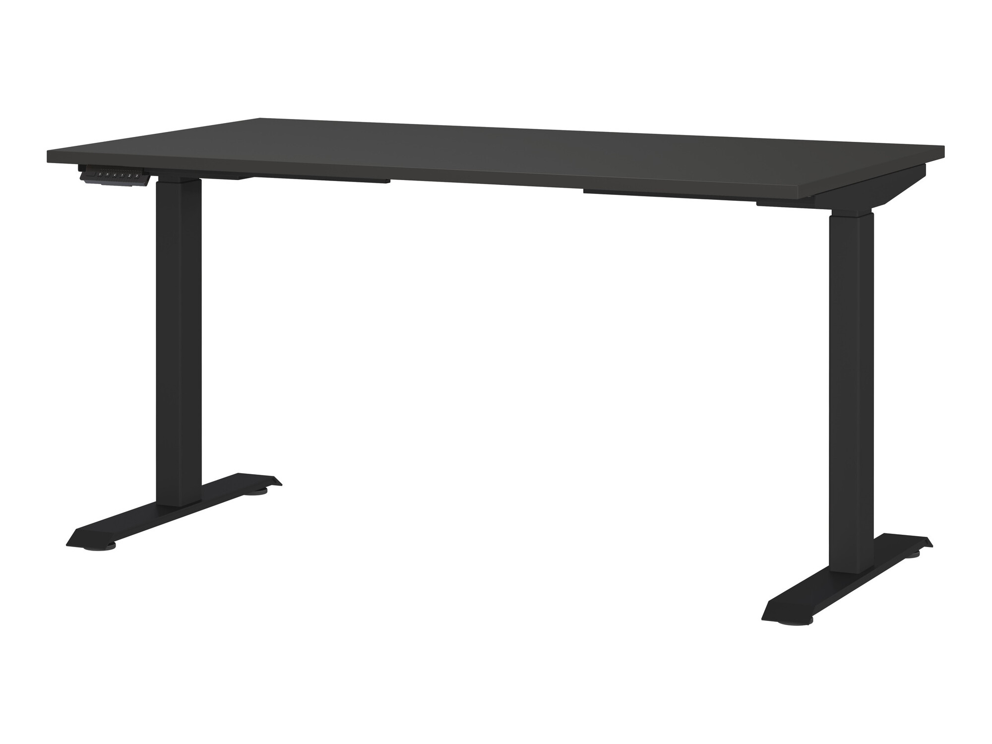 Radni stol podesiv po visini Vesbeno 105 (Grafit + Crna)