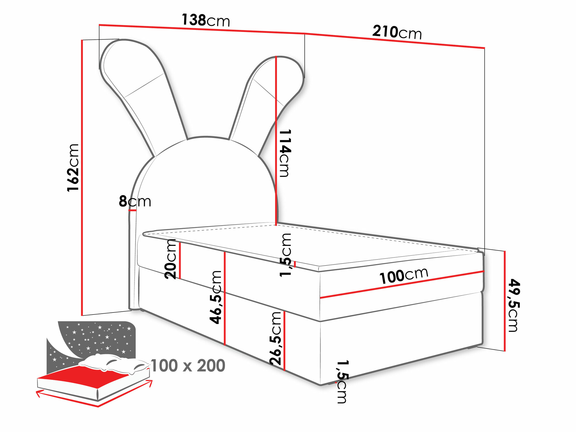 Boxspring krevet Stylus (Magic Velvet 2239)