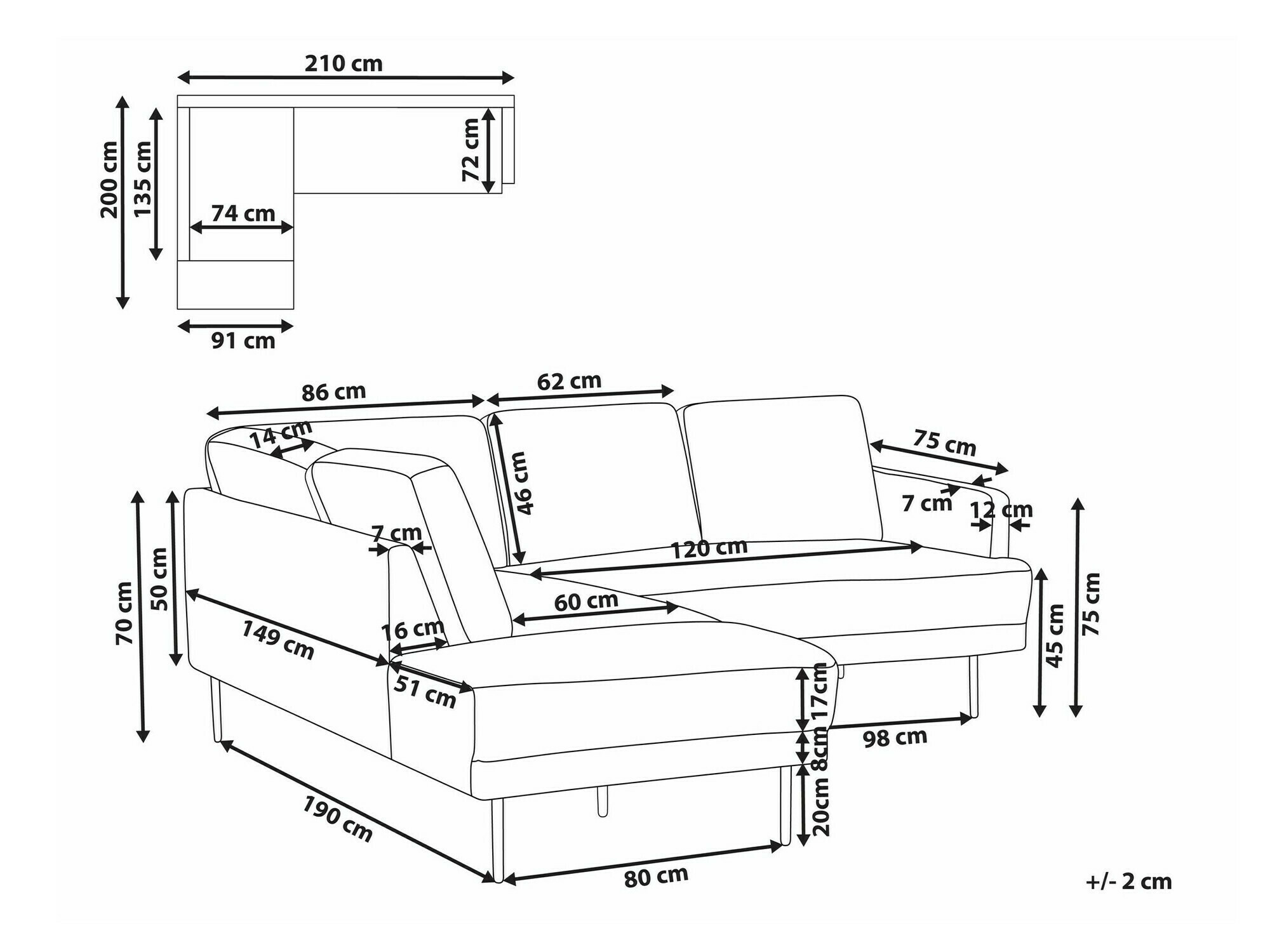 Kutna garnitura Salmono 100 (Zagasito ružičasta)