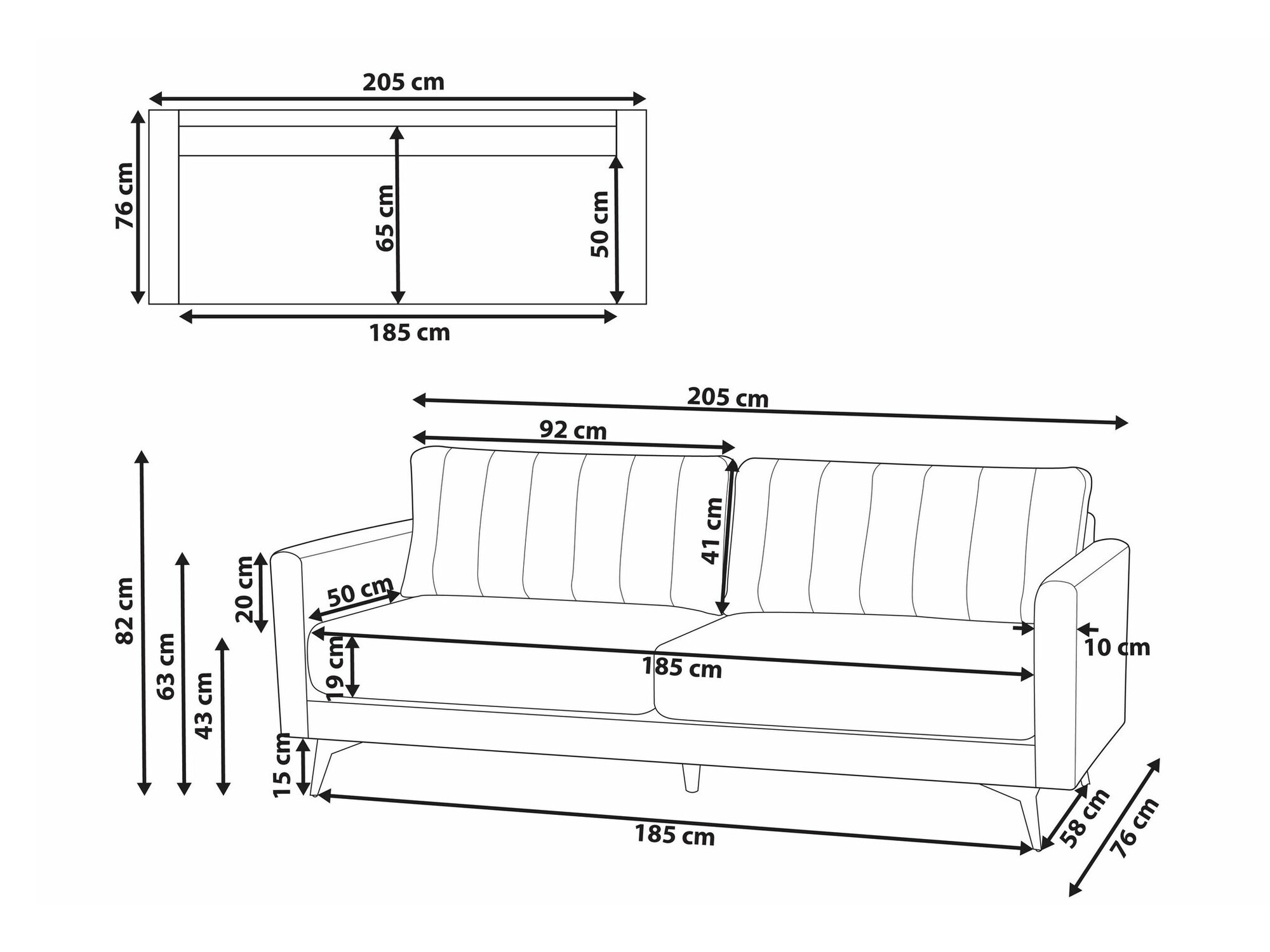 Kauč Berwyn 2198 (Bež)