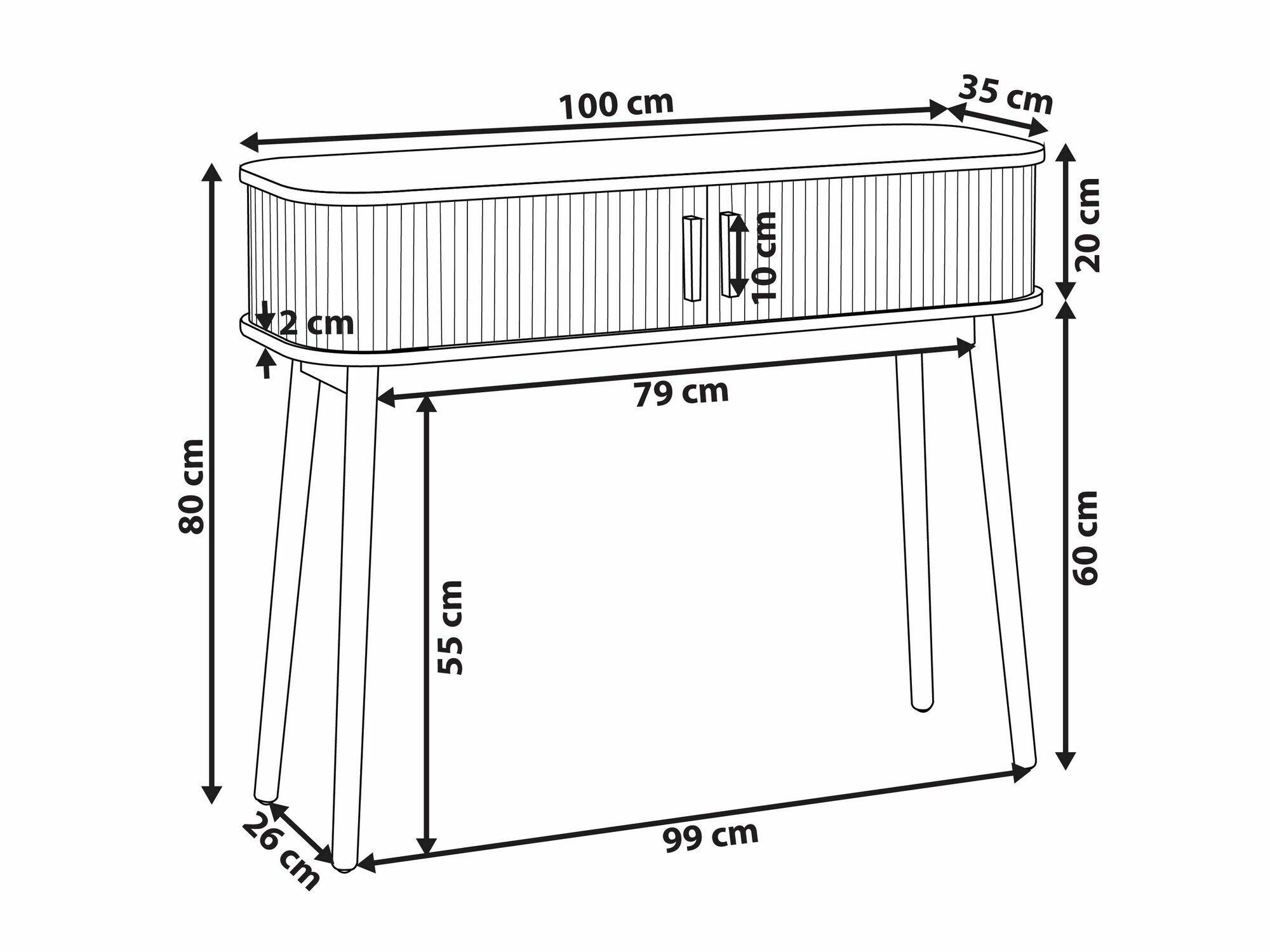 Konzolni stolić Sonveli 102