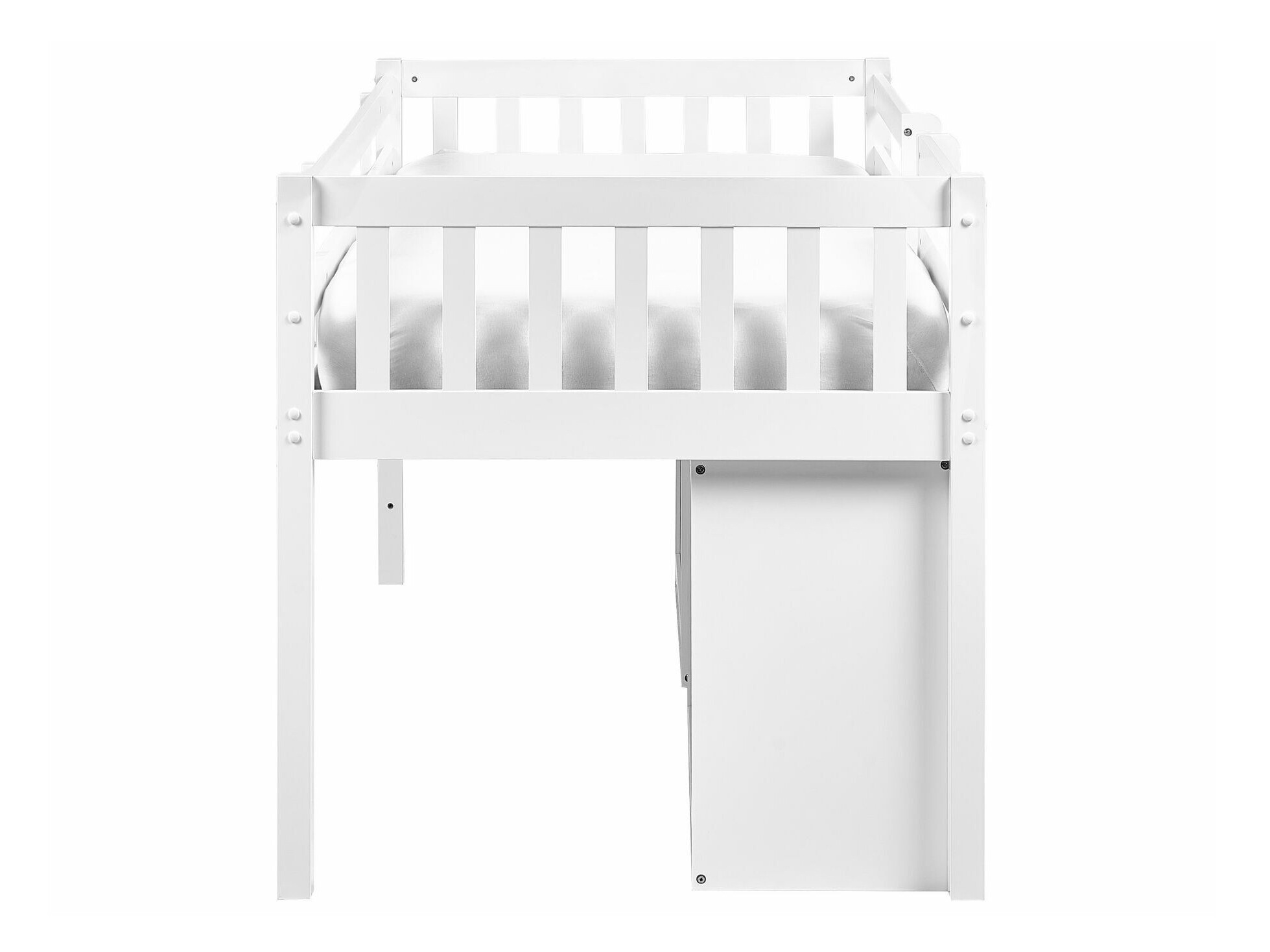 Krevet na platformi Berwyn 2199 (Bijela + Ružičasta)