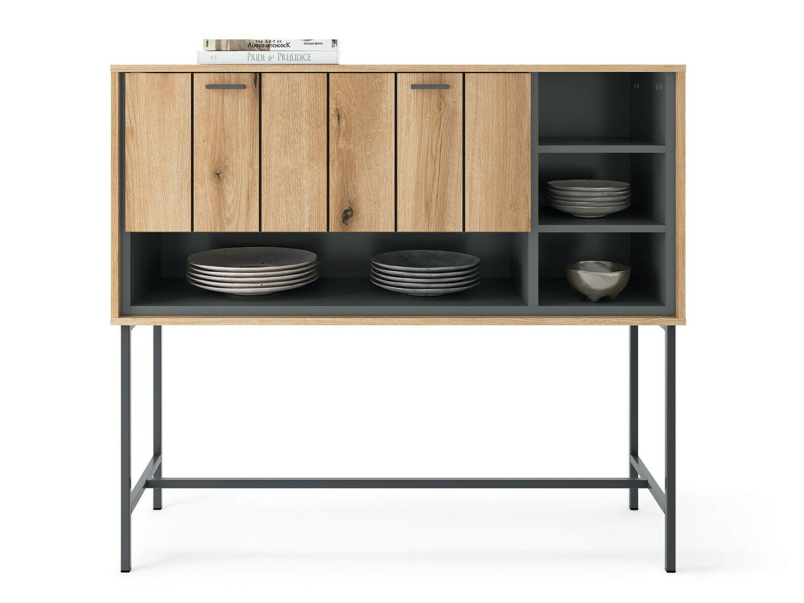 Ormarić Morelmi 102 (Antracit + Hrast)