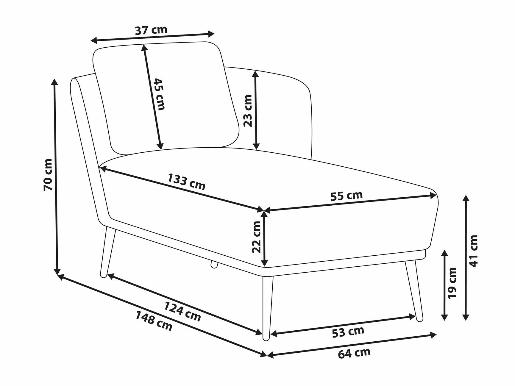 Ležaj Berwyn 2200 (Zelena)