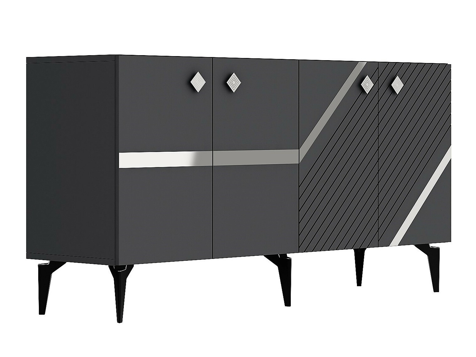 Ormarić Kailua 2265 (Antracit + Srebrna)