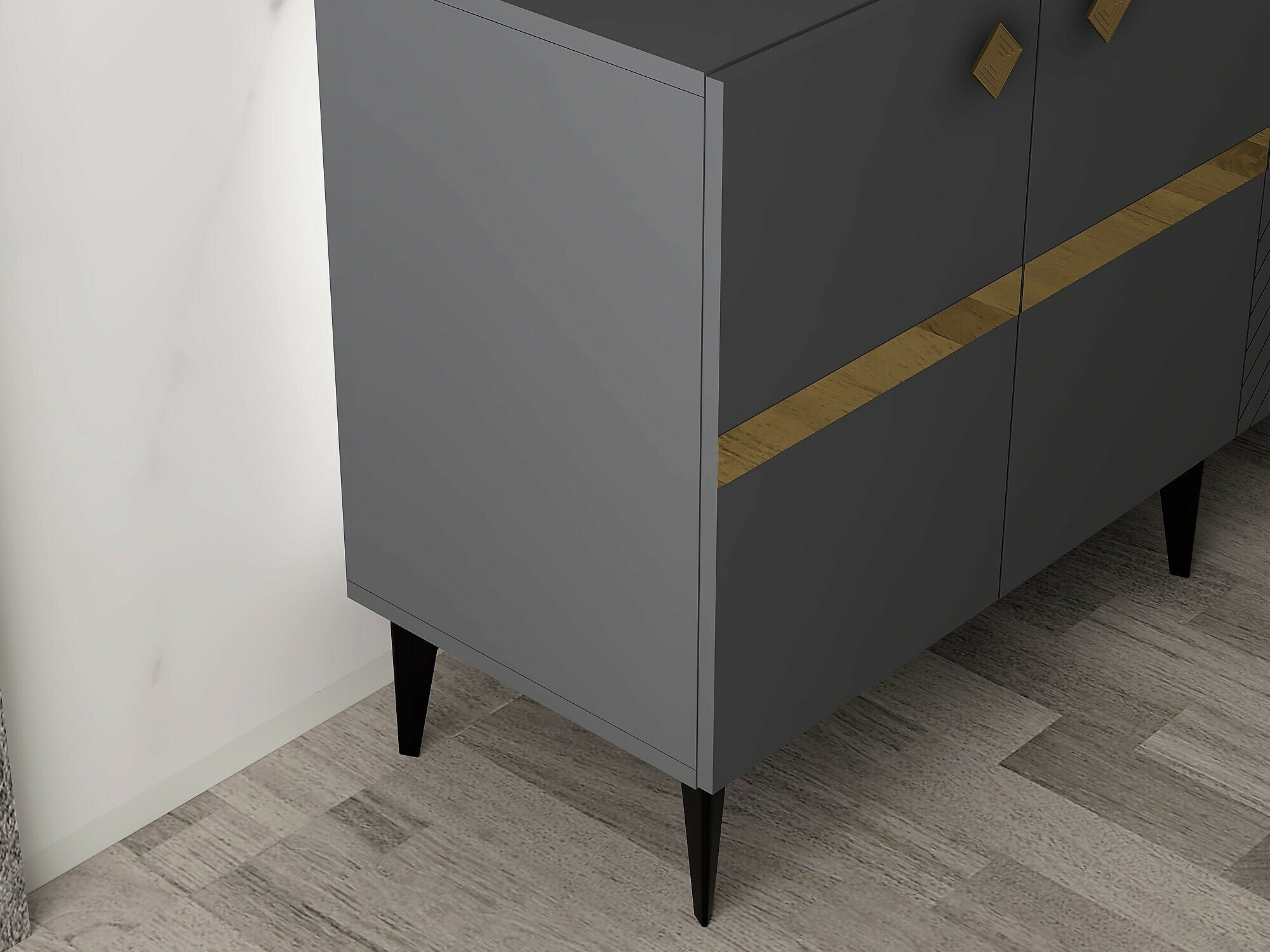 Ormarić Kailua 2265 (Antracit + Zlatna)