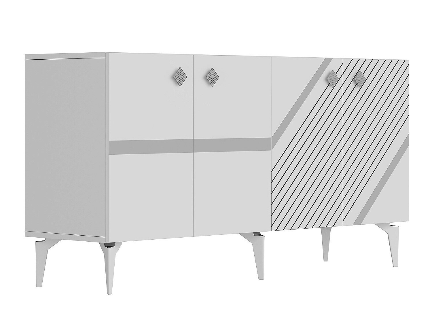Ormarić Kailua 2265 (Bijela + Srebrna)