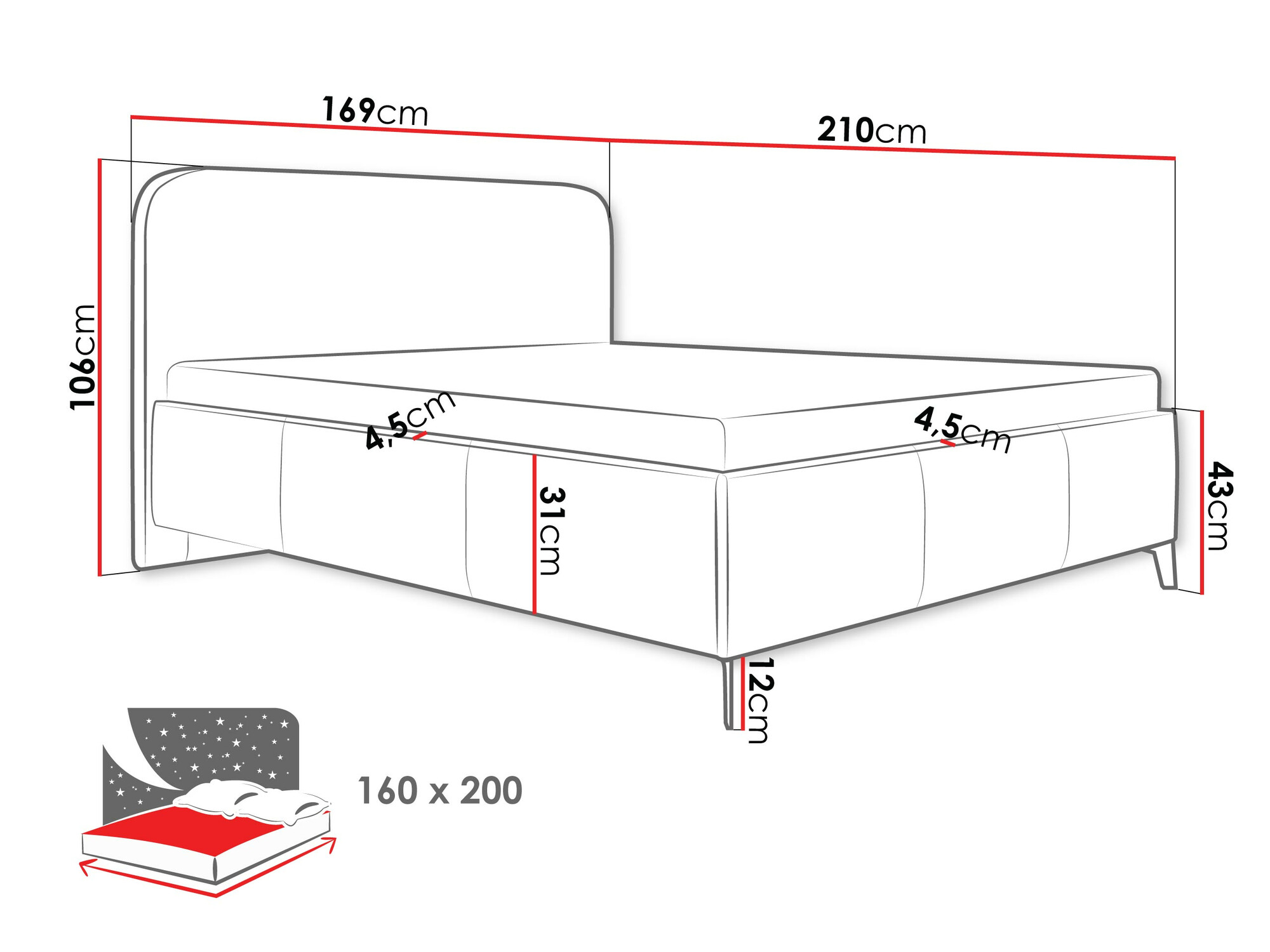 Krevet ComfiDream 188 (Velo 627)