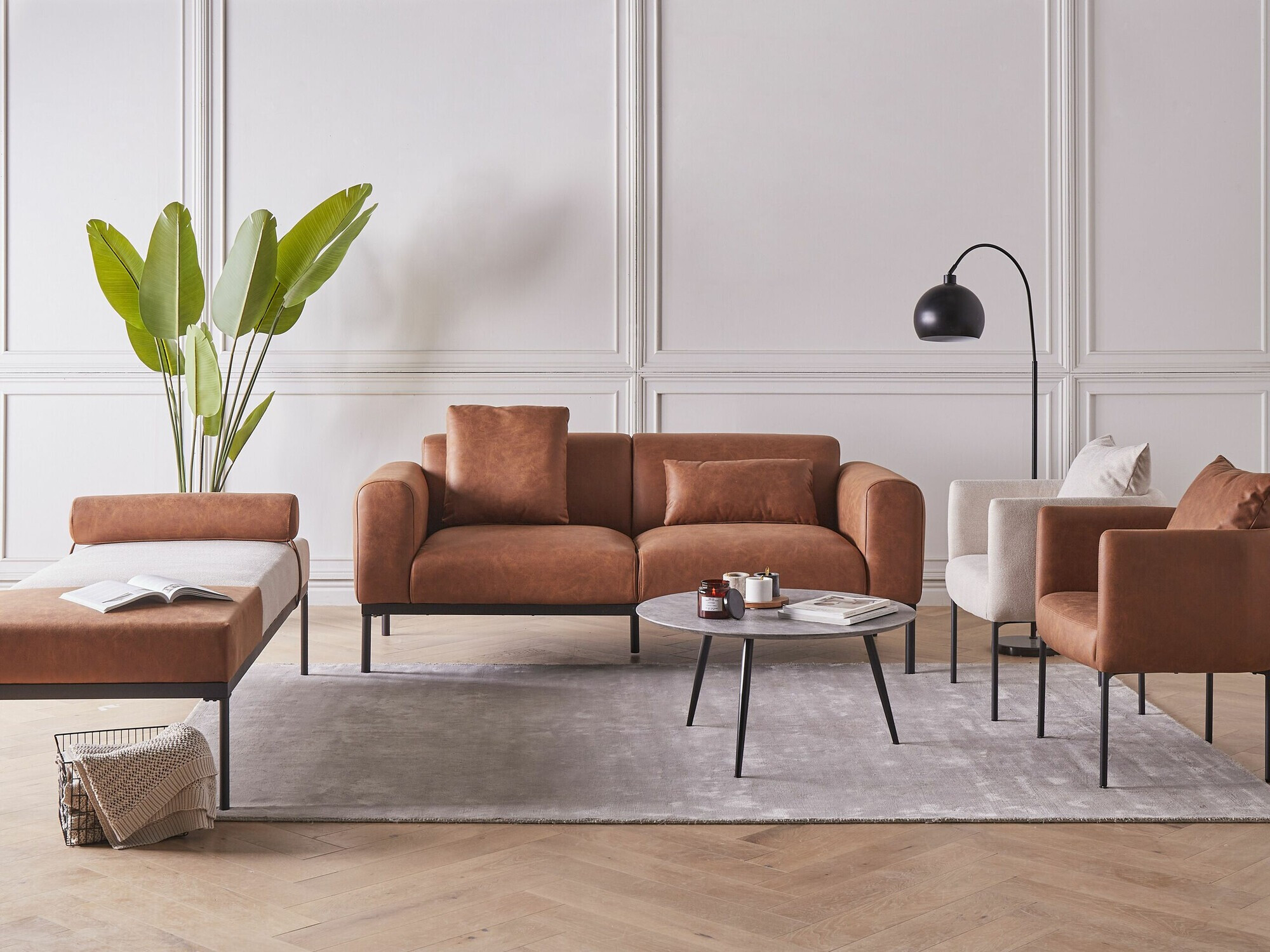 Fotelja Berwyn 2203 (Smeđa)