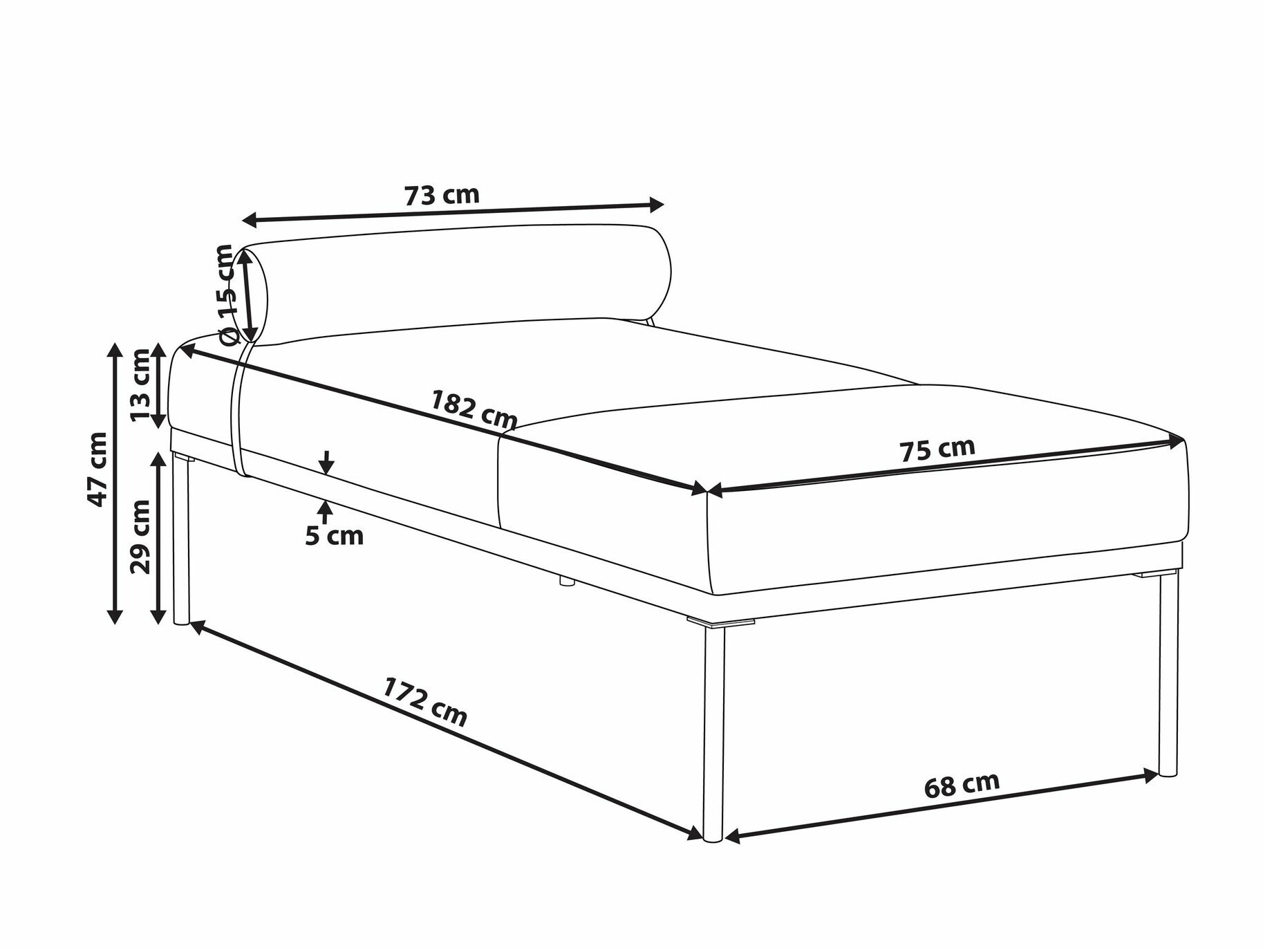 Ležaj Berwyn 2204 (Bež + Smeđa)