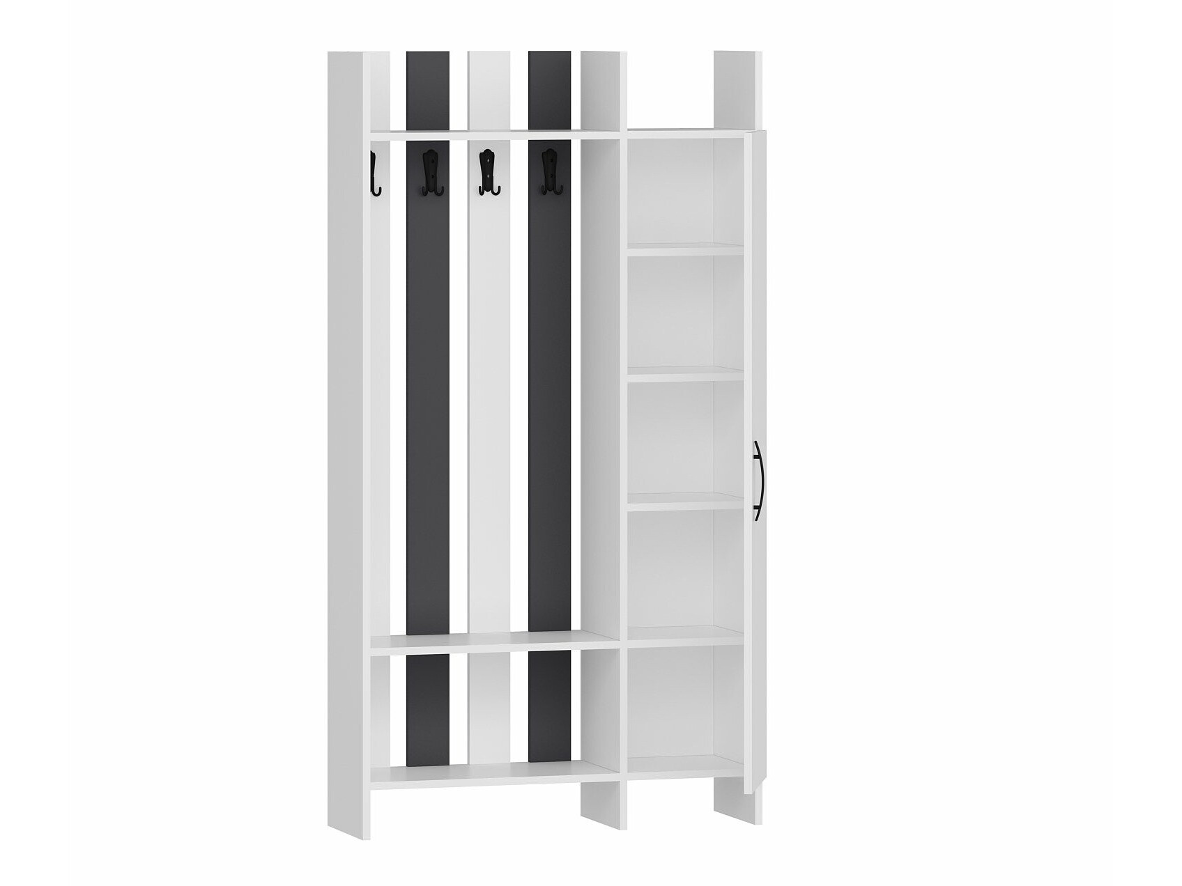 Set za hodnik Kailua 2272 (Bijela + Antracit)