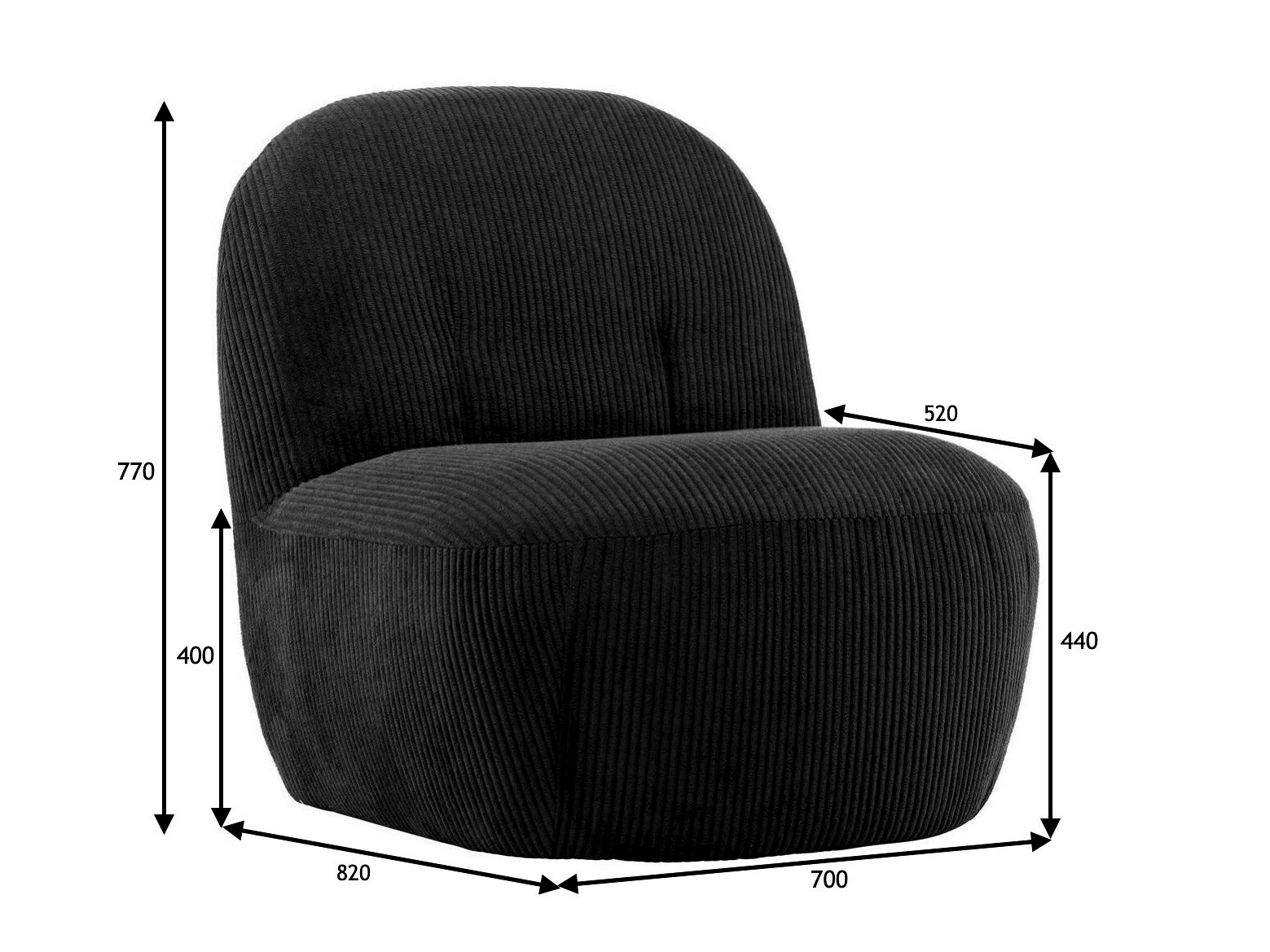 Fotelja Dallas 4484 (Plava)