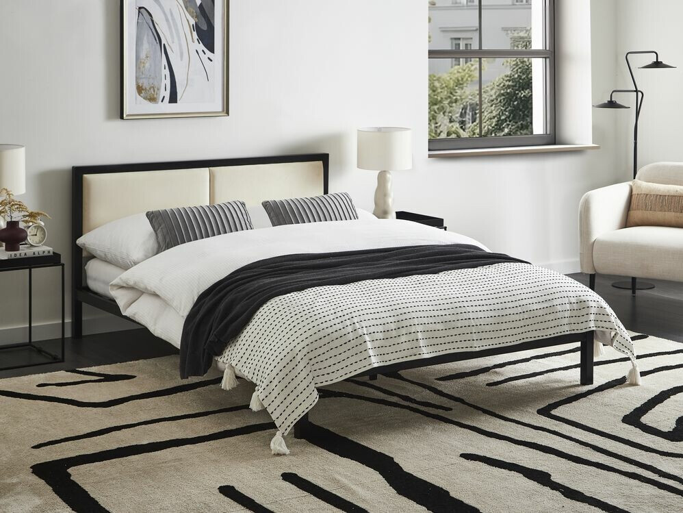 Krevet Berwyn 760 (Crna + Bež)