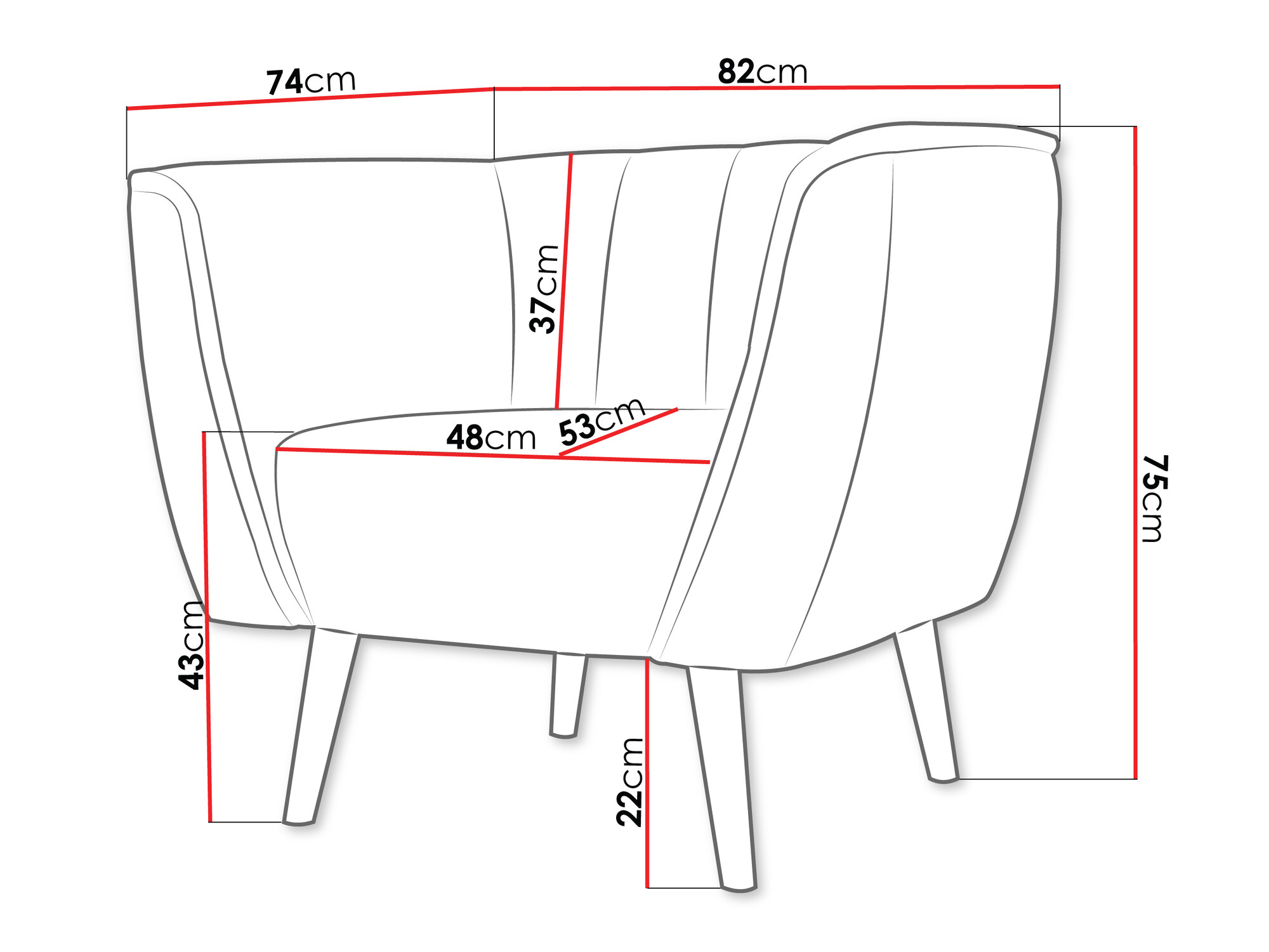 Fotelja Glenview 105 (Paros 02)