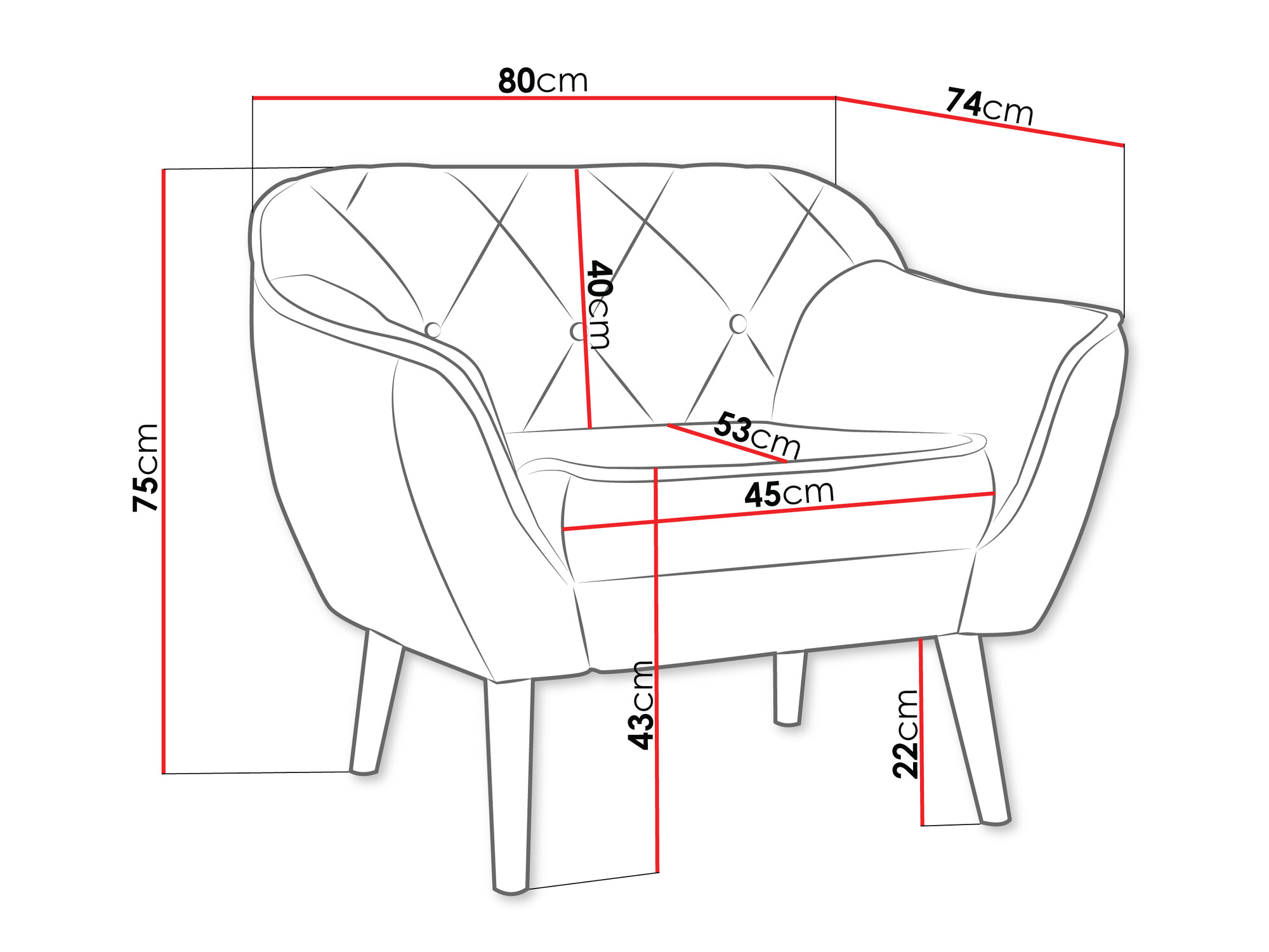 Fotelja Glenview 108 (Kronos 27)