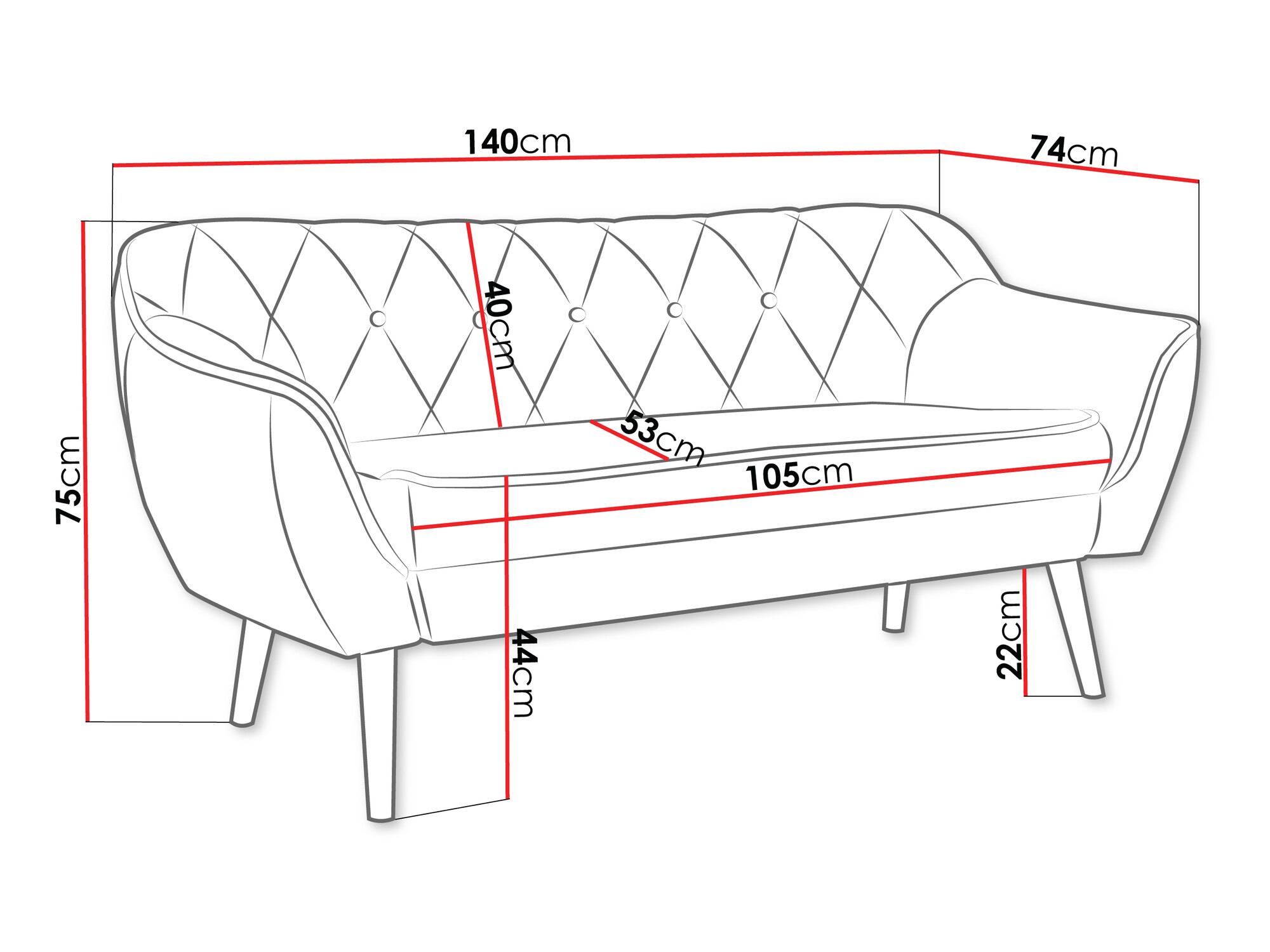 Sofa Glenview 107 (Kronos 53)