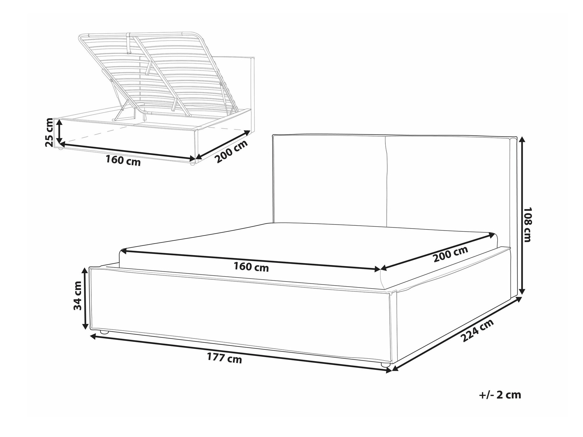 Krevet Berwyn 1290 (Zelena)