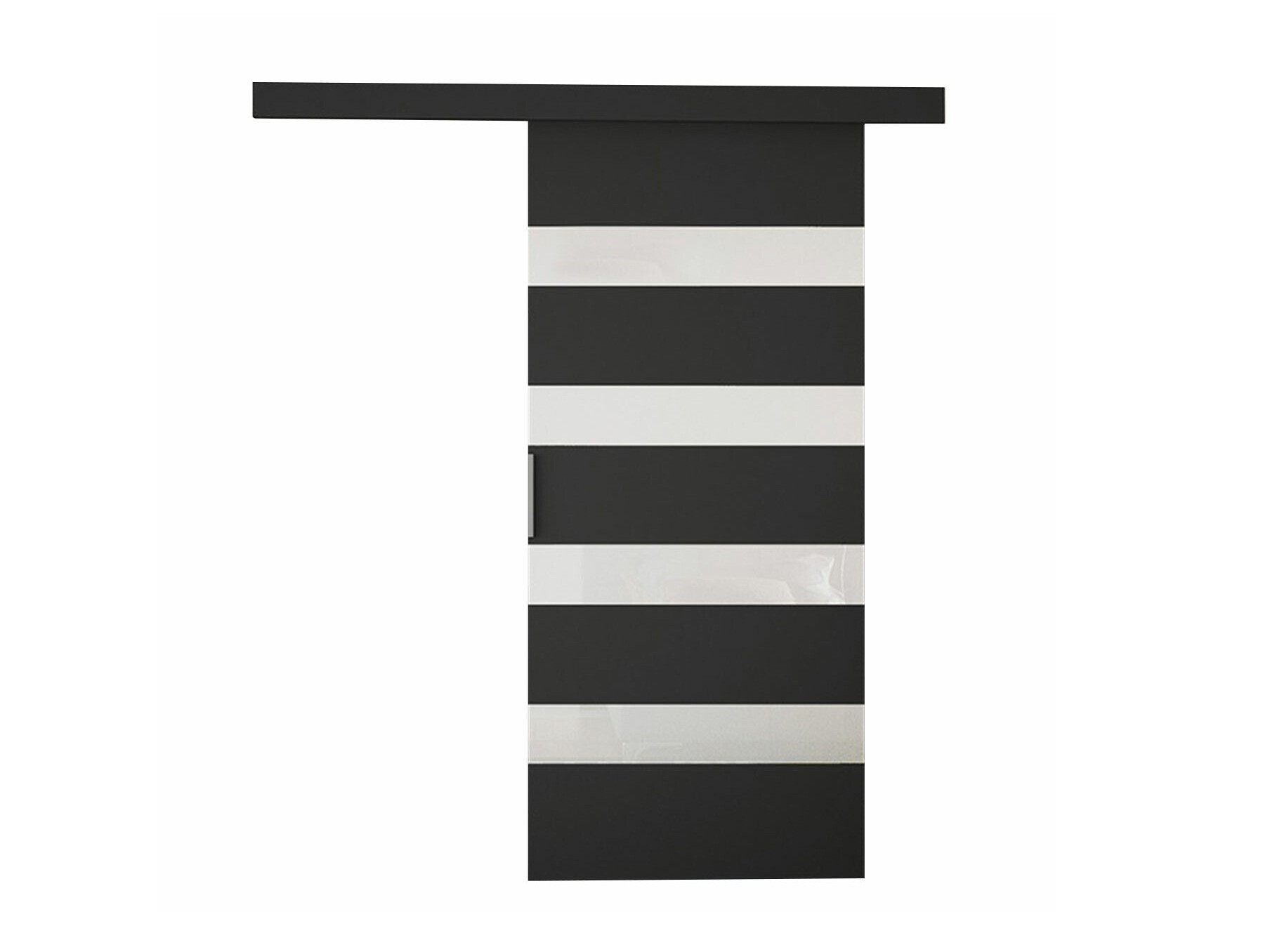 Klizna vrata Closico Portalis V (Crna + Bijela)