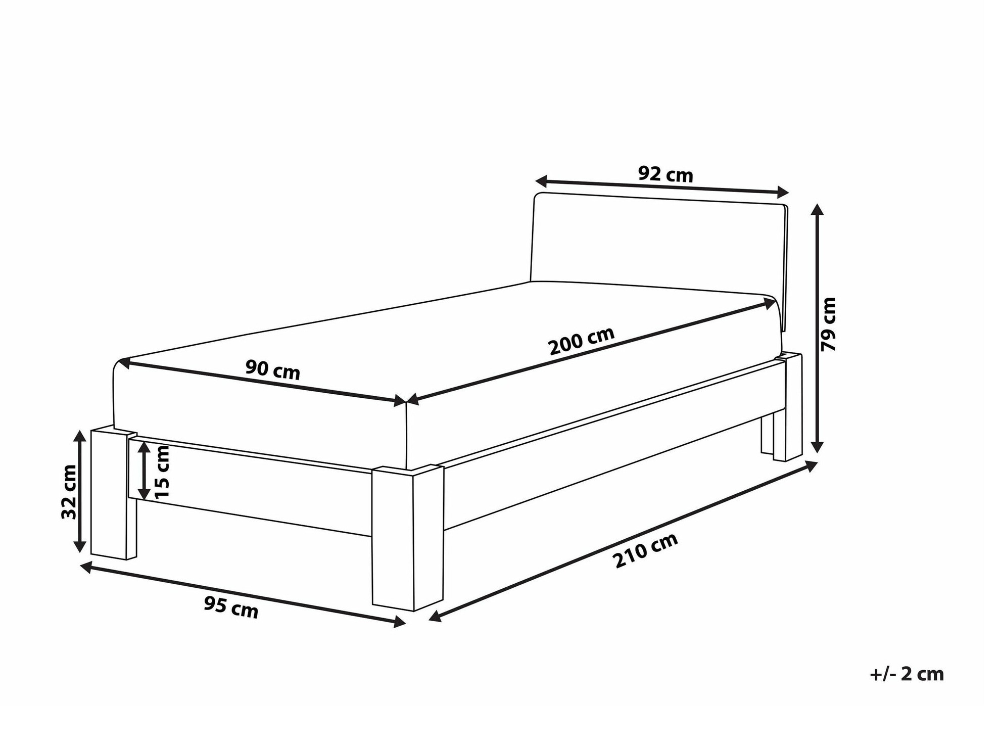 Krevet Berwyn 735 (Bijela)