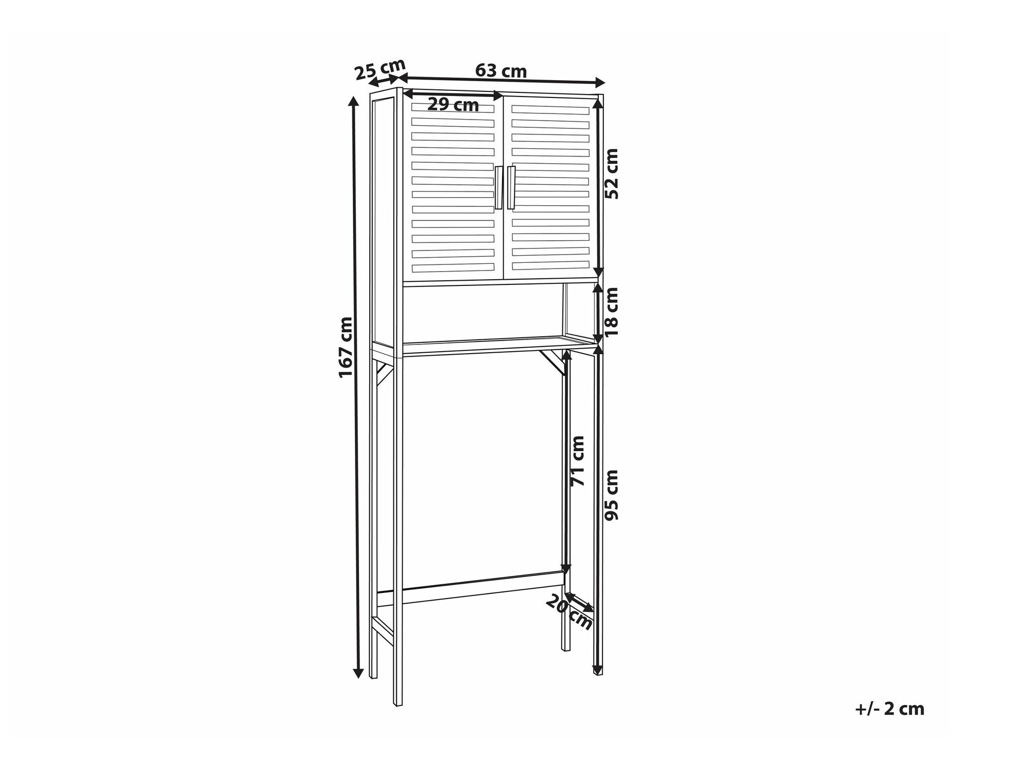 Kupaonska polica Berwyn 2210