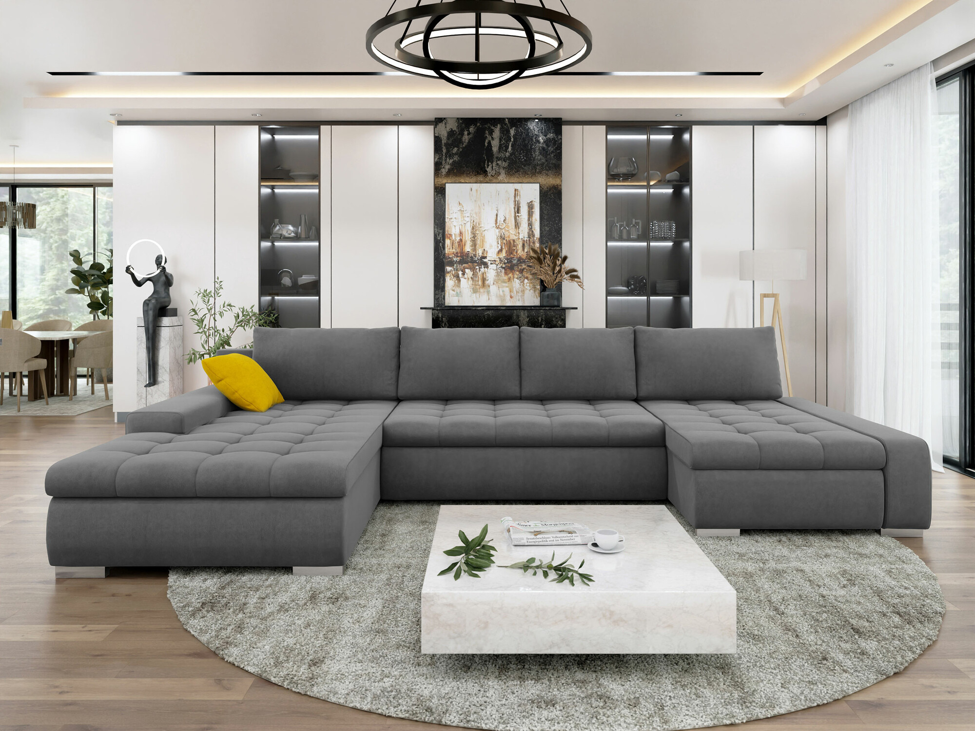 Kutna garnitura Comfivo 106 (Uttario Velvet 2971 + Uttario Velvet 2959)