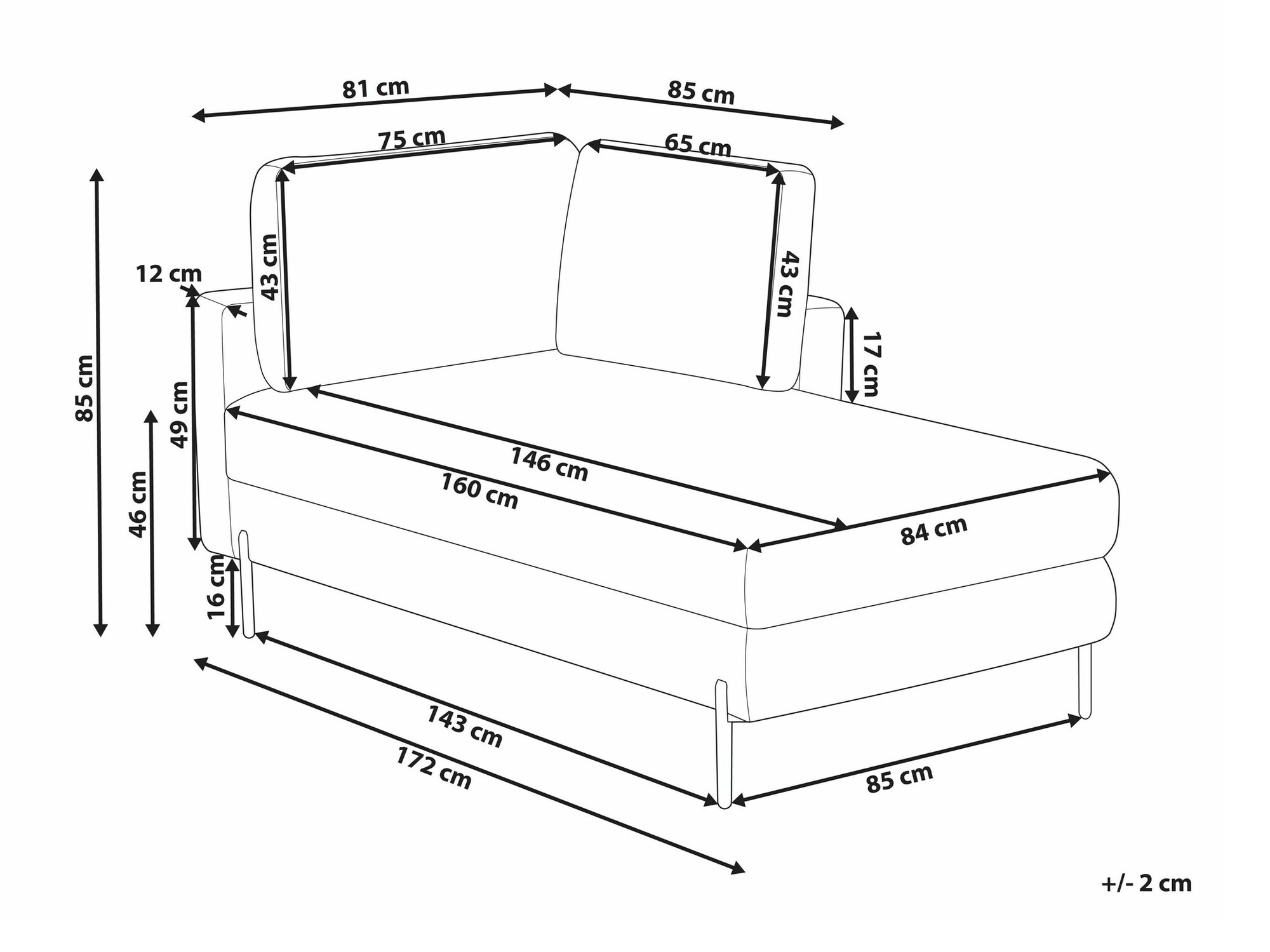 Ležaj Berwyn 2212 (Bež)