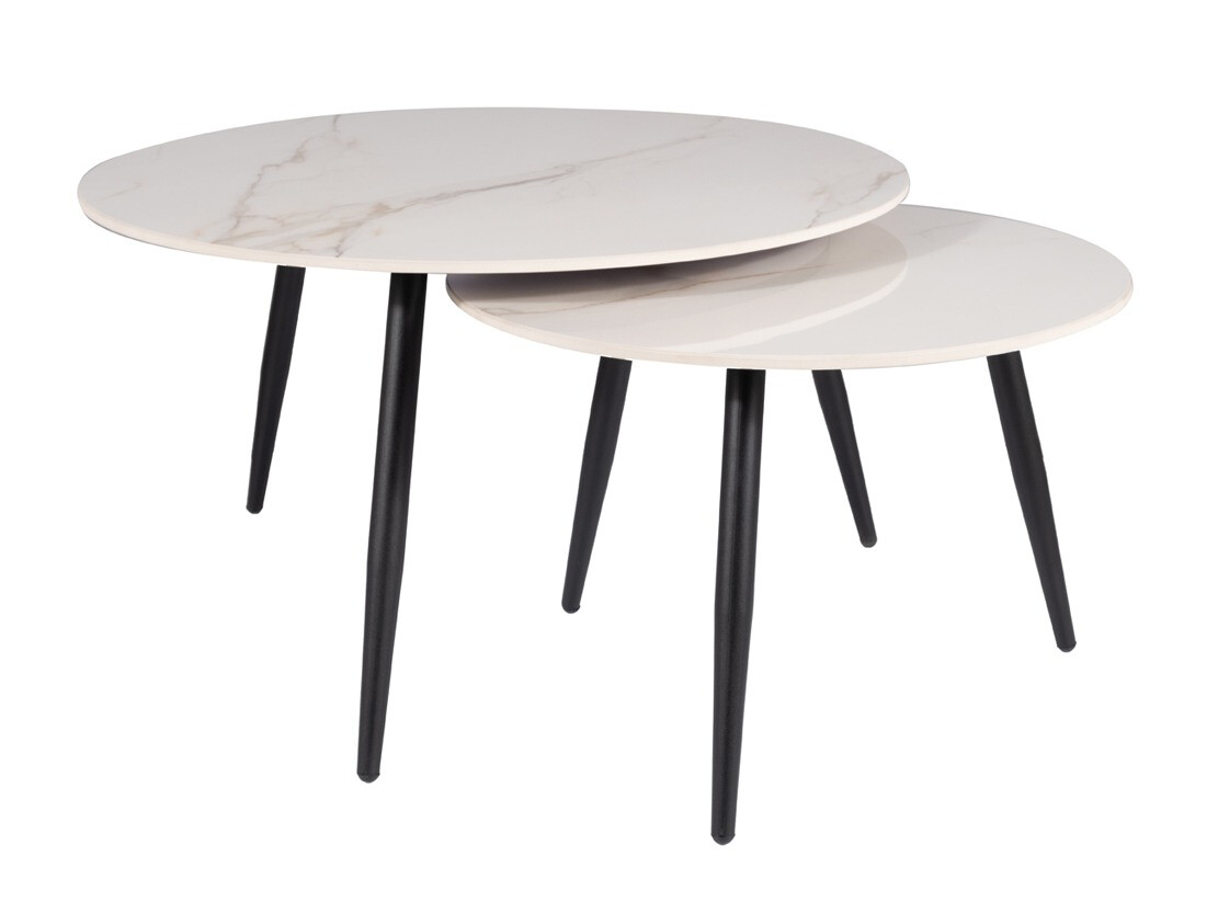 Set stolića za kavu Detroit 602 (Bijeli mramor)