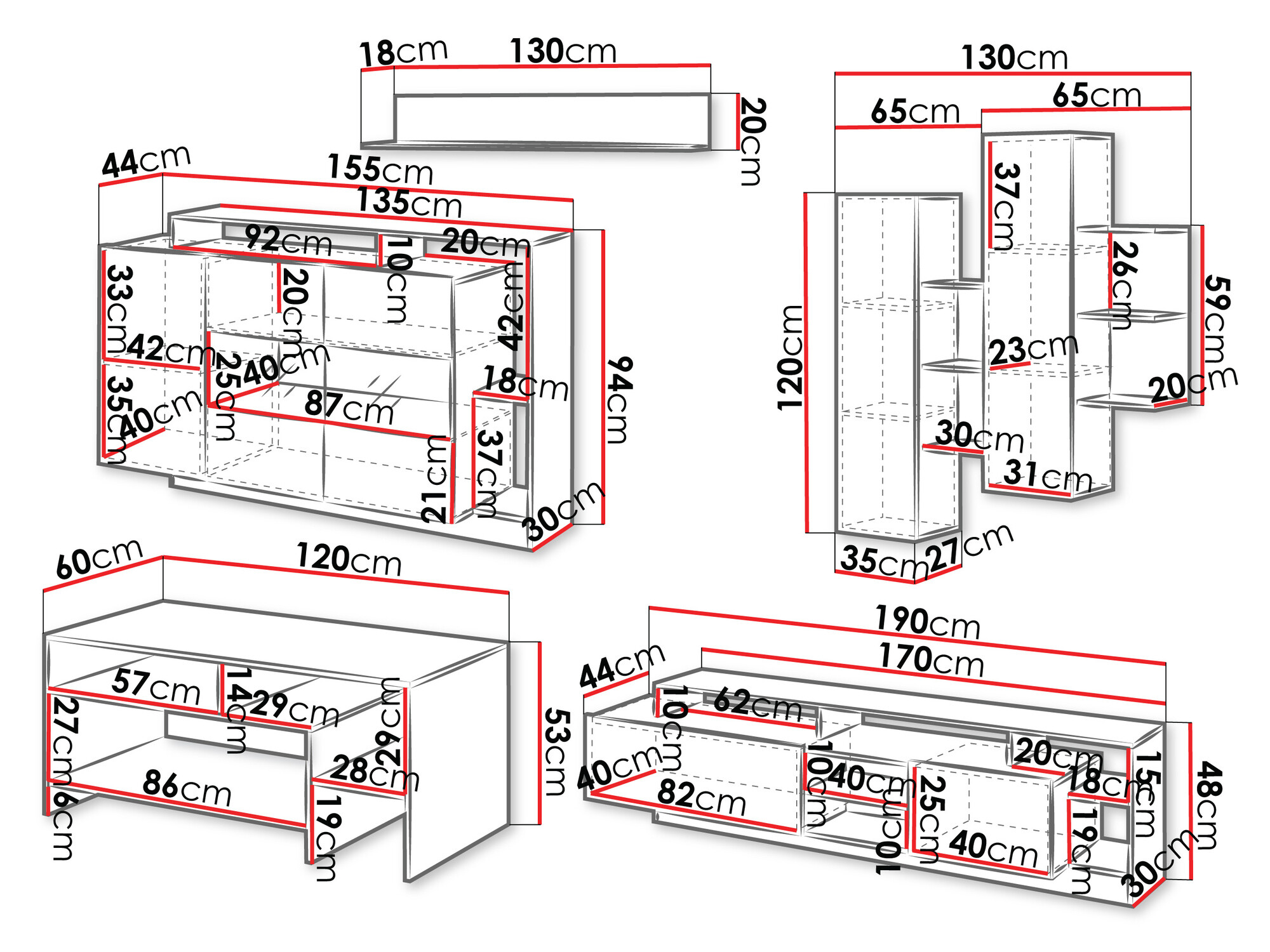 Set za dnevni boravak Fivfivi 103
