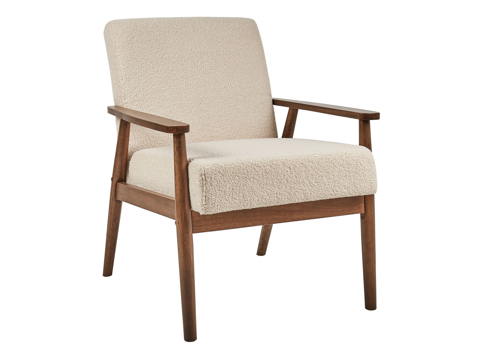 Fotelja Berwyn 2214 (Tamno drvo + Bež)