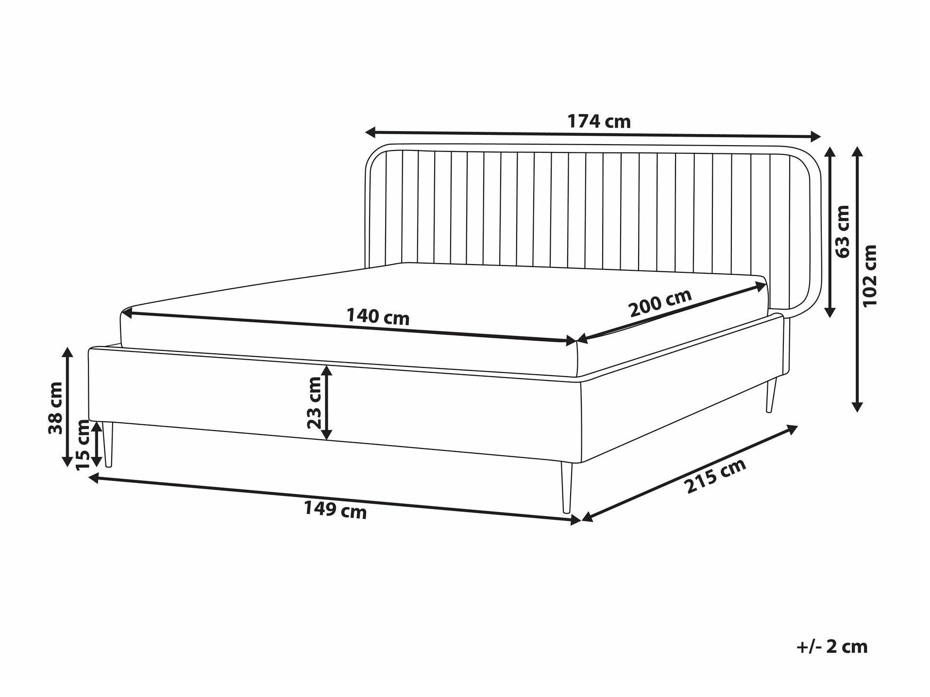 Krevet Berwyn 2213 (Bež)