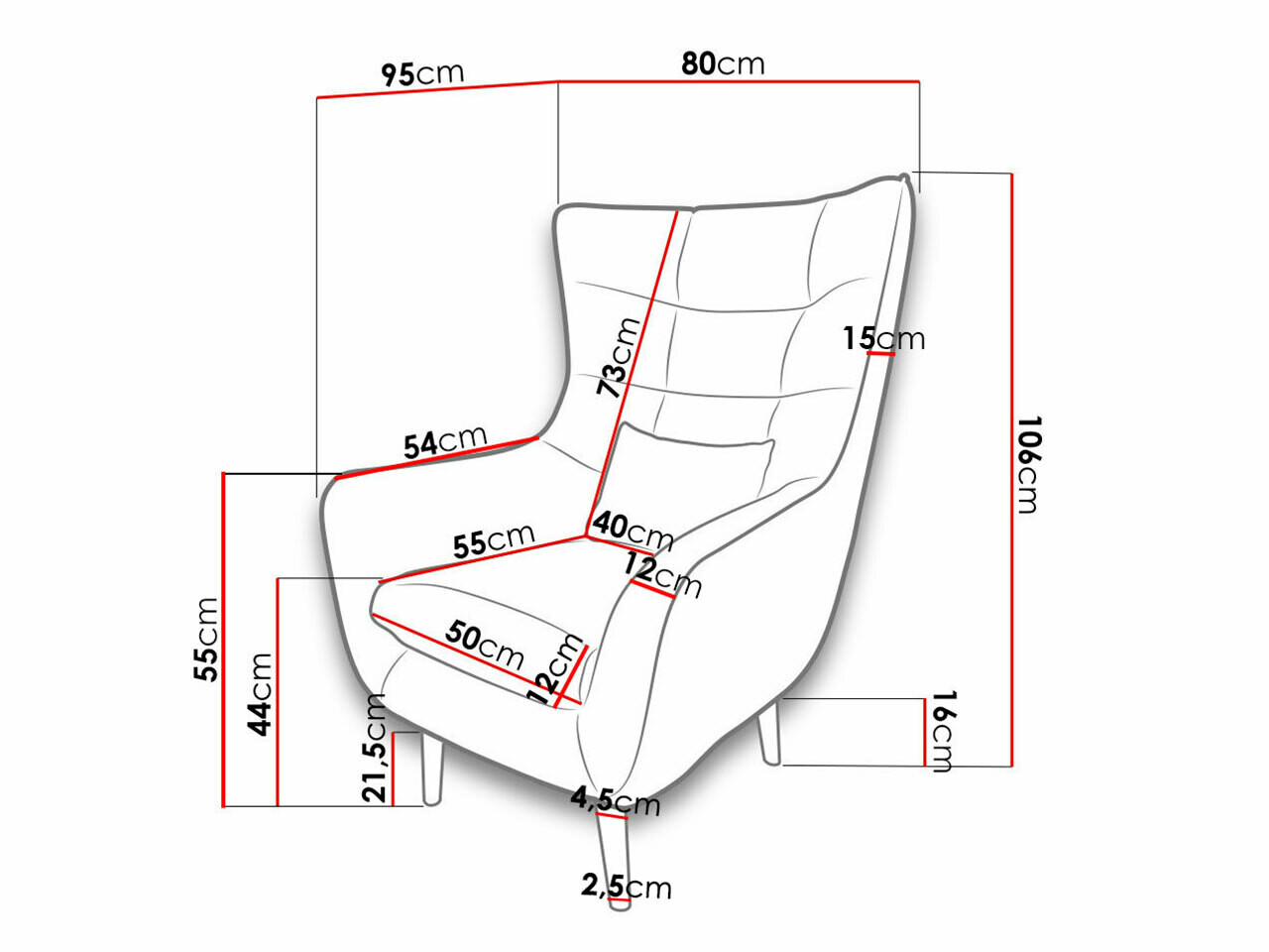 Fotelja Comfivo Ulmus (Aston 8)