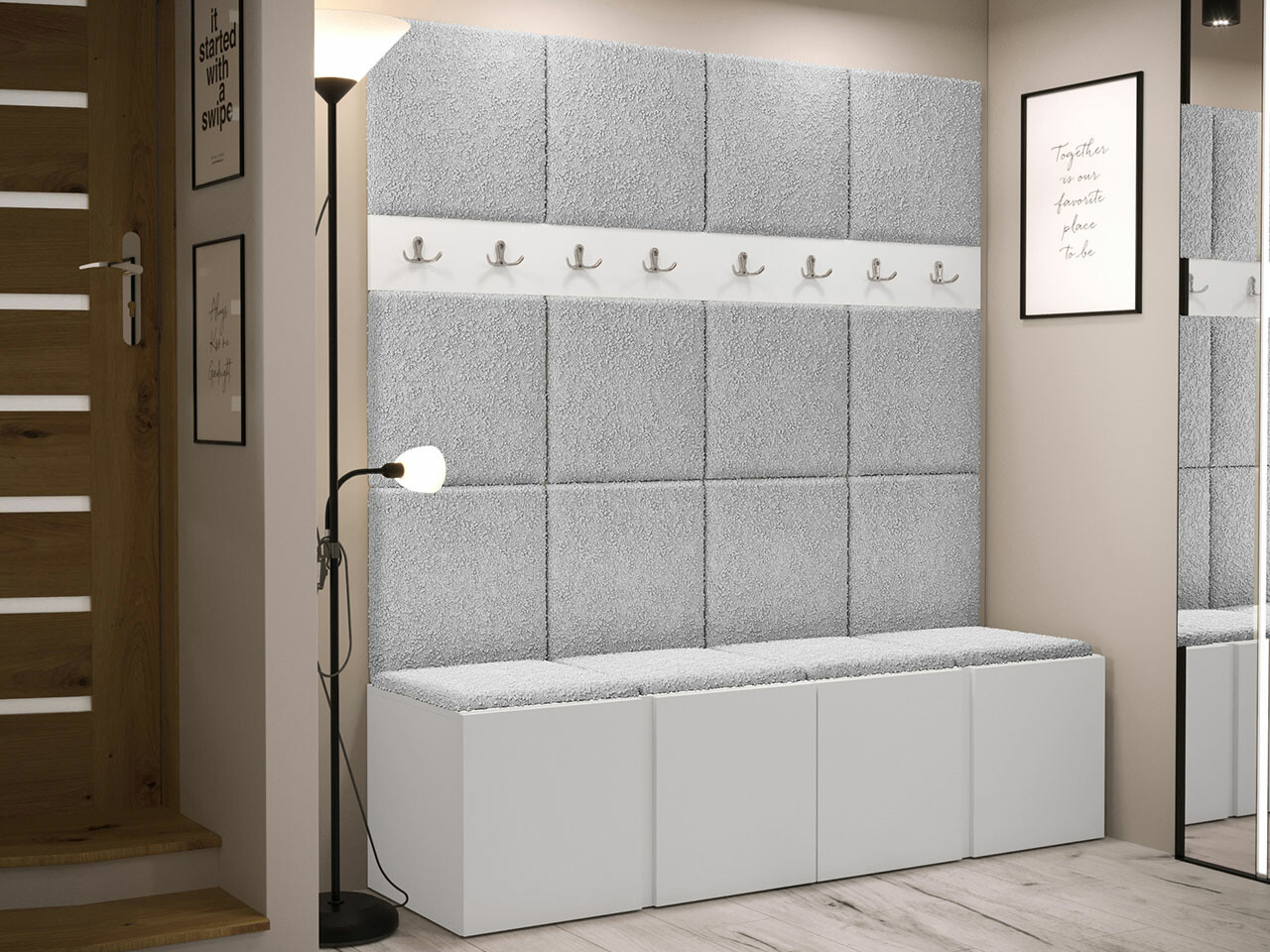 Set za hodnik Hartford 268 (Bijela)