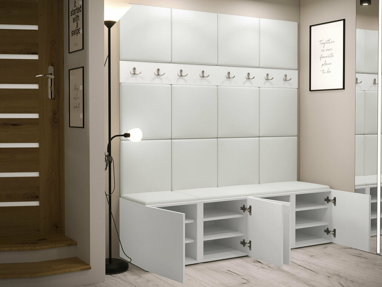 Set za hodnik Hartford 268 (Bijela)