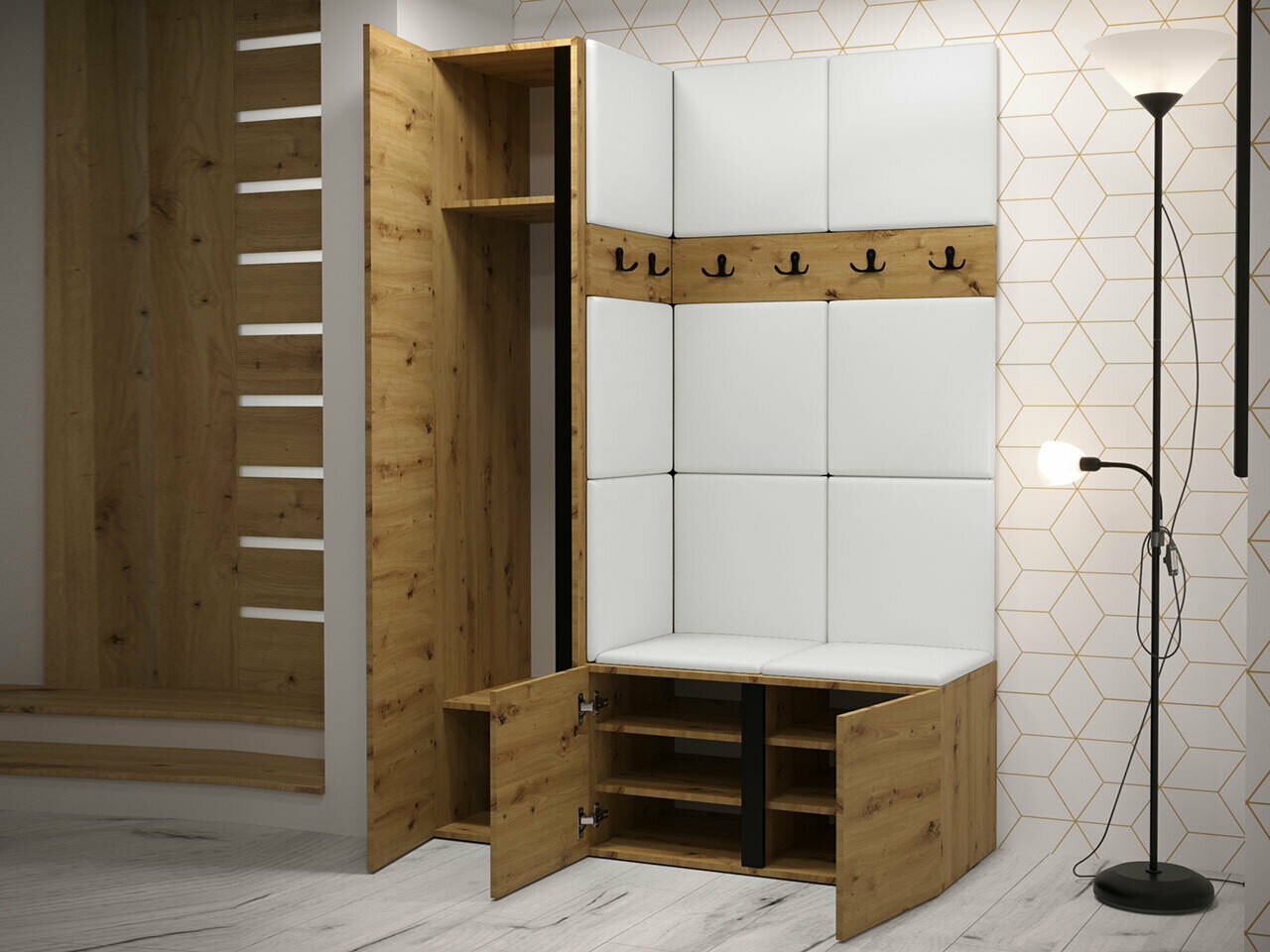 Set za hodnik Hartford 277 (Bijela)