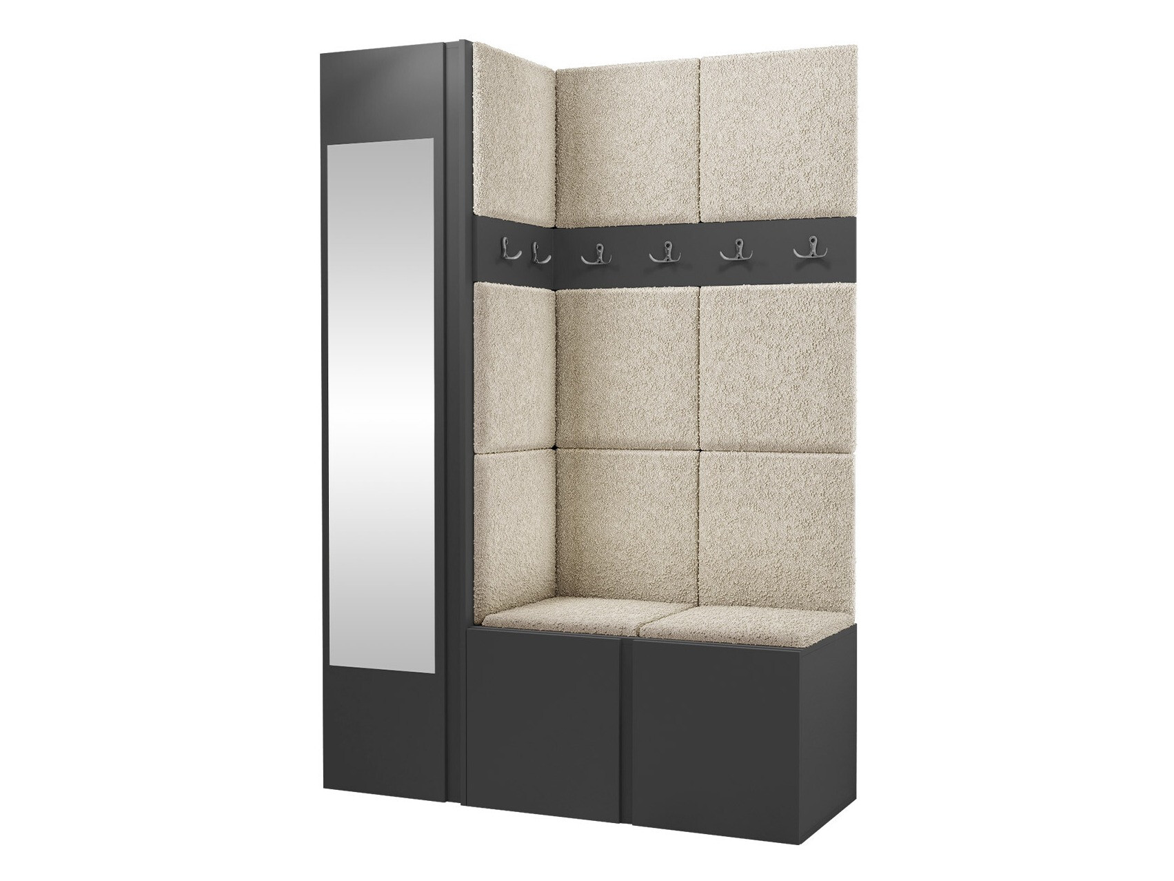 Set za hodnik Hartford 277 (Grafit)